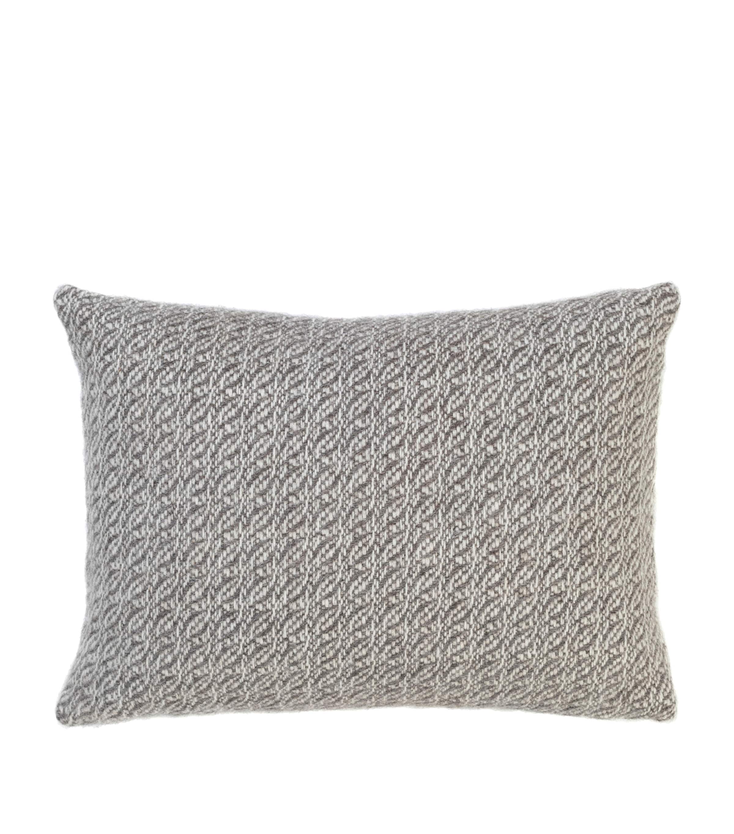 Araminta Campbell Alpaca-blend Fern Cushion In Gray