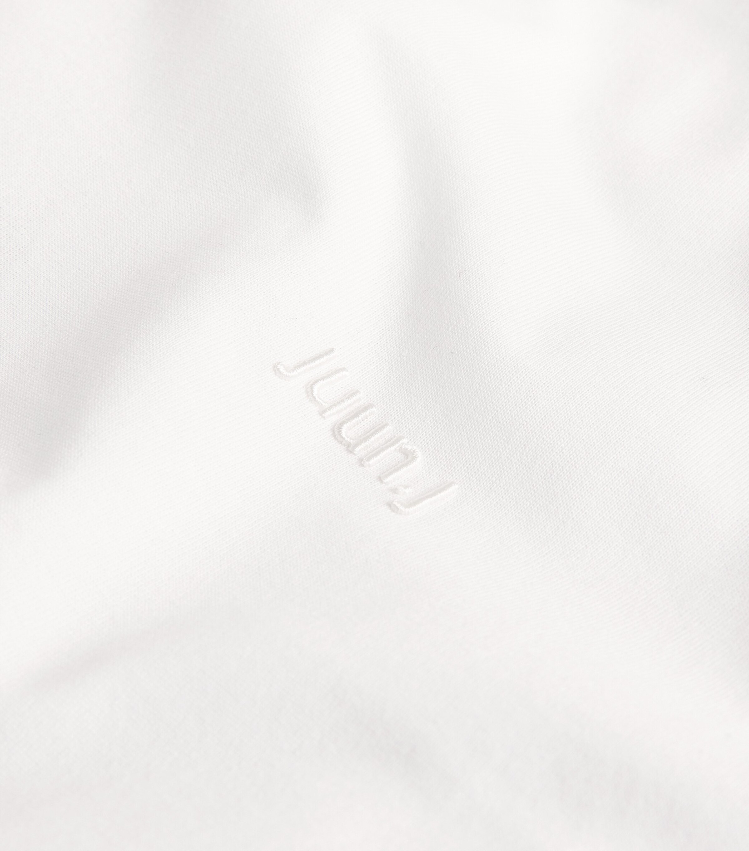 Cotton-Nylon Layered T-Shirt WHITE 1 Image 5