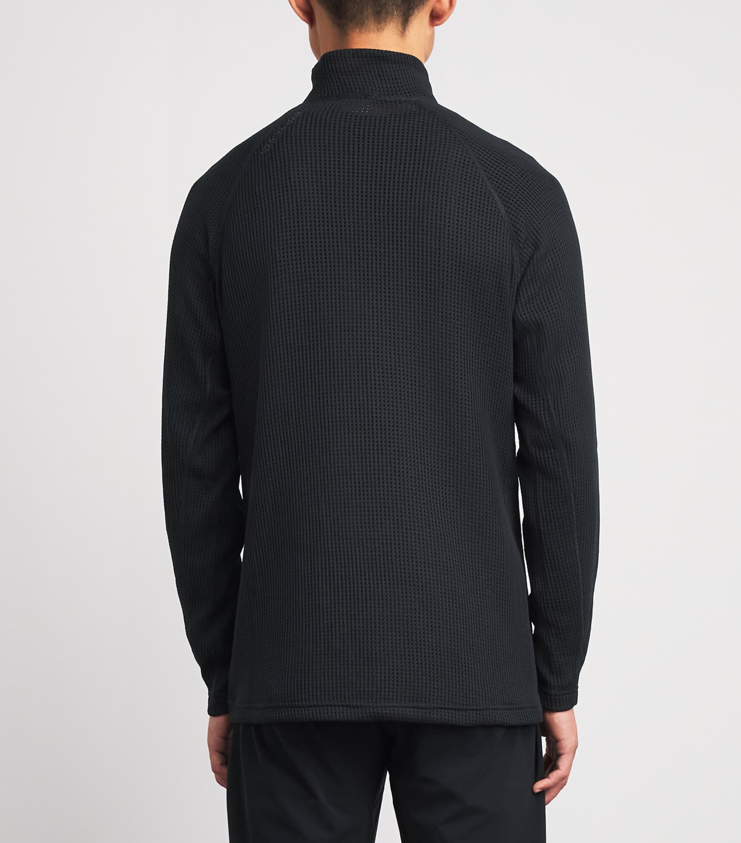 Houdini Mens Pace Flow Half-Zip Sweatshirt True Black Image 5
