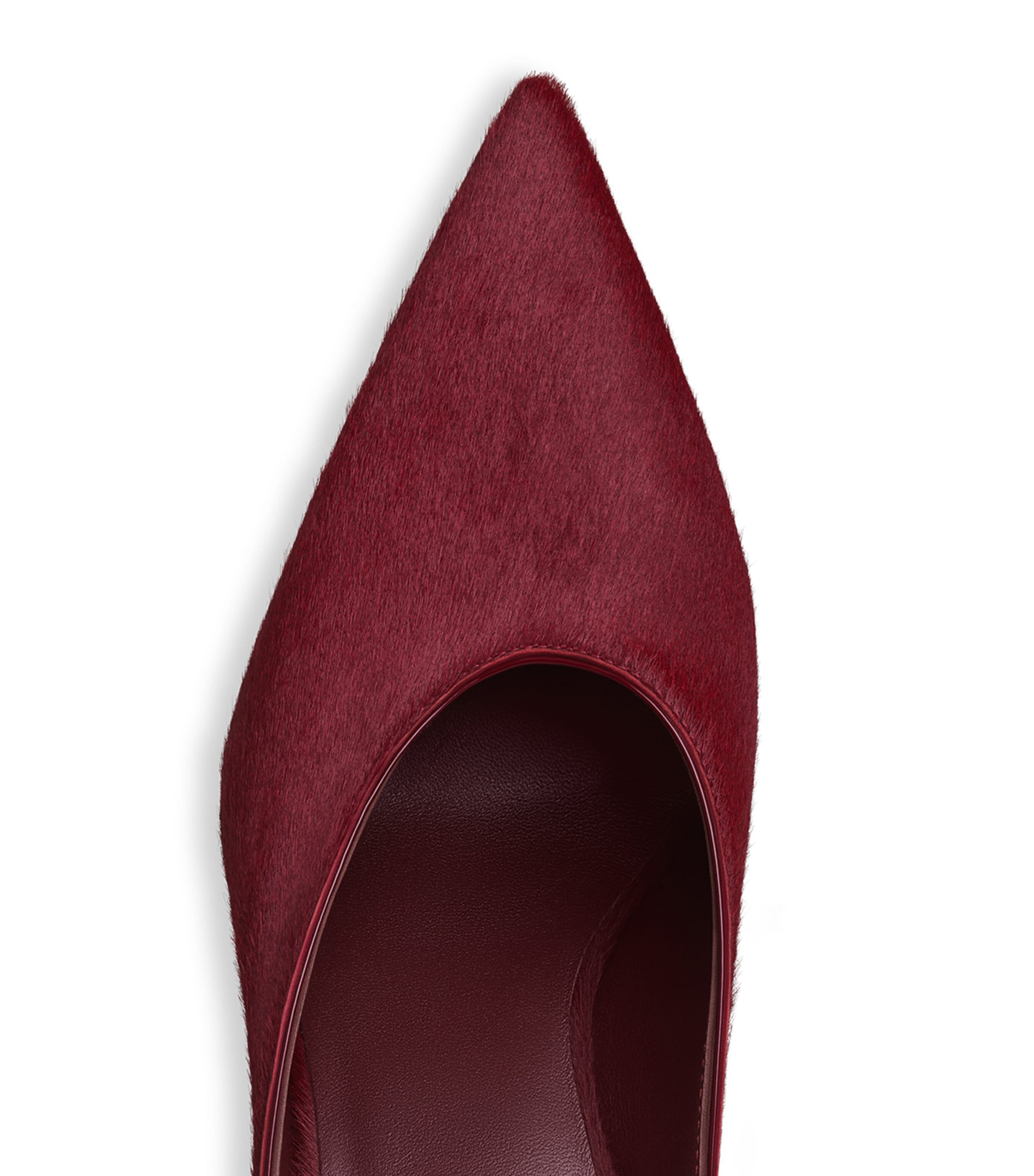 Alaïa Calf Hair Cube Wedge Mules 75 Cherry Image 4