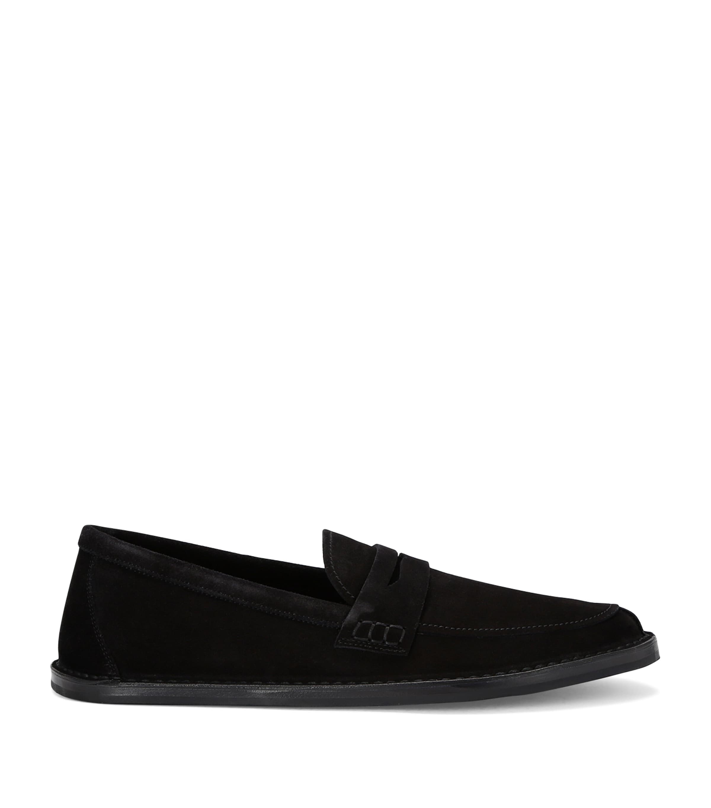 Shop The Row Cary Leather Loafers In Black