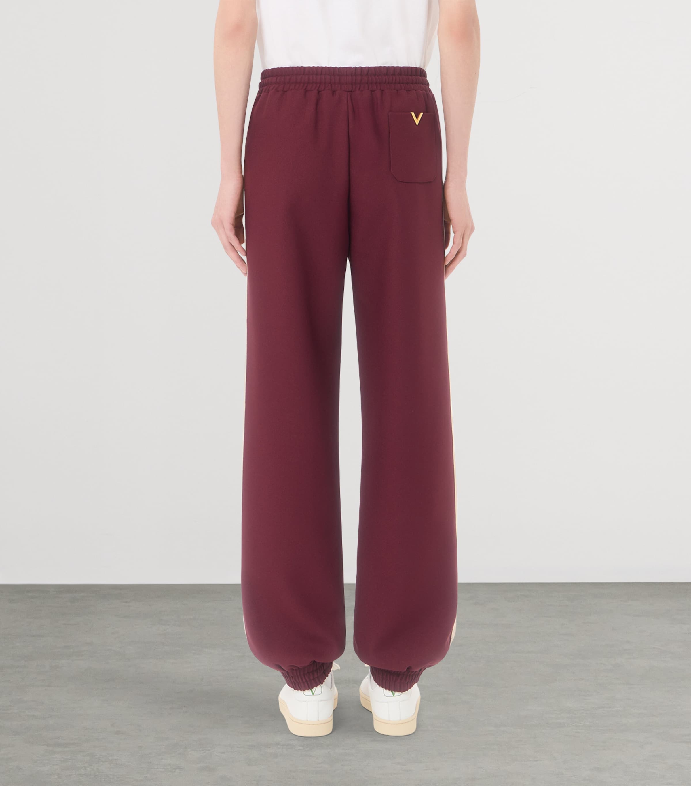 Valentino Mens Cotton Jersey VGold Sweatpants Awb Image 5