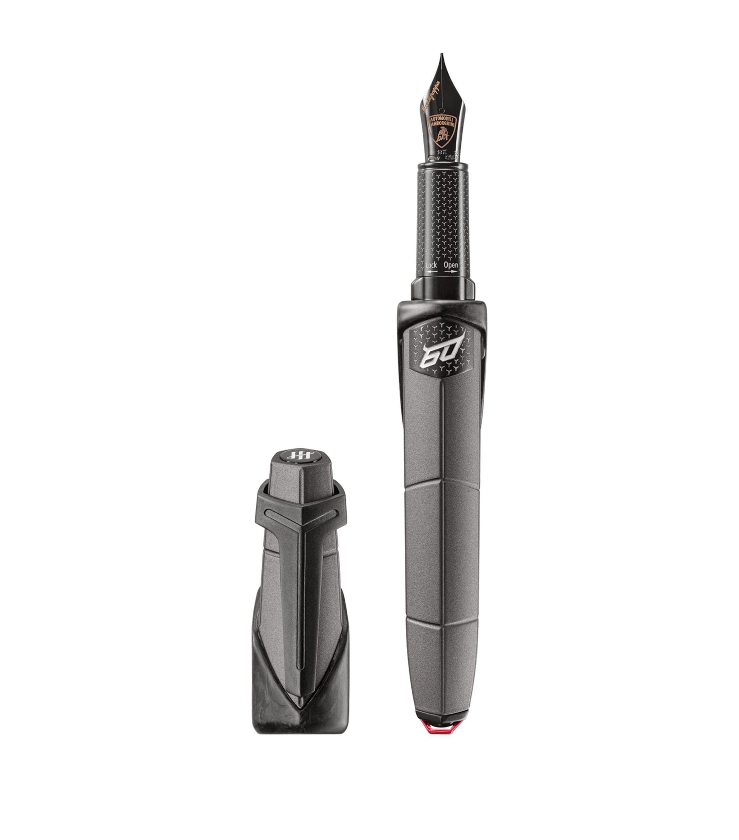 Montegrappa X Lamborghini 60° Grigio Titans Fountain Pen In Grey