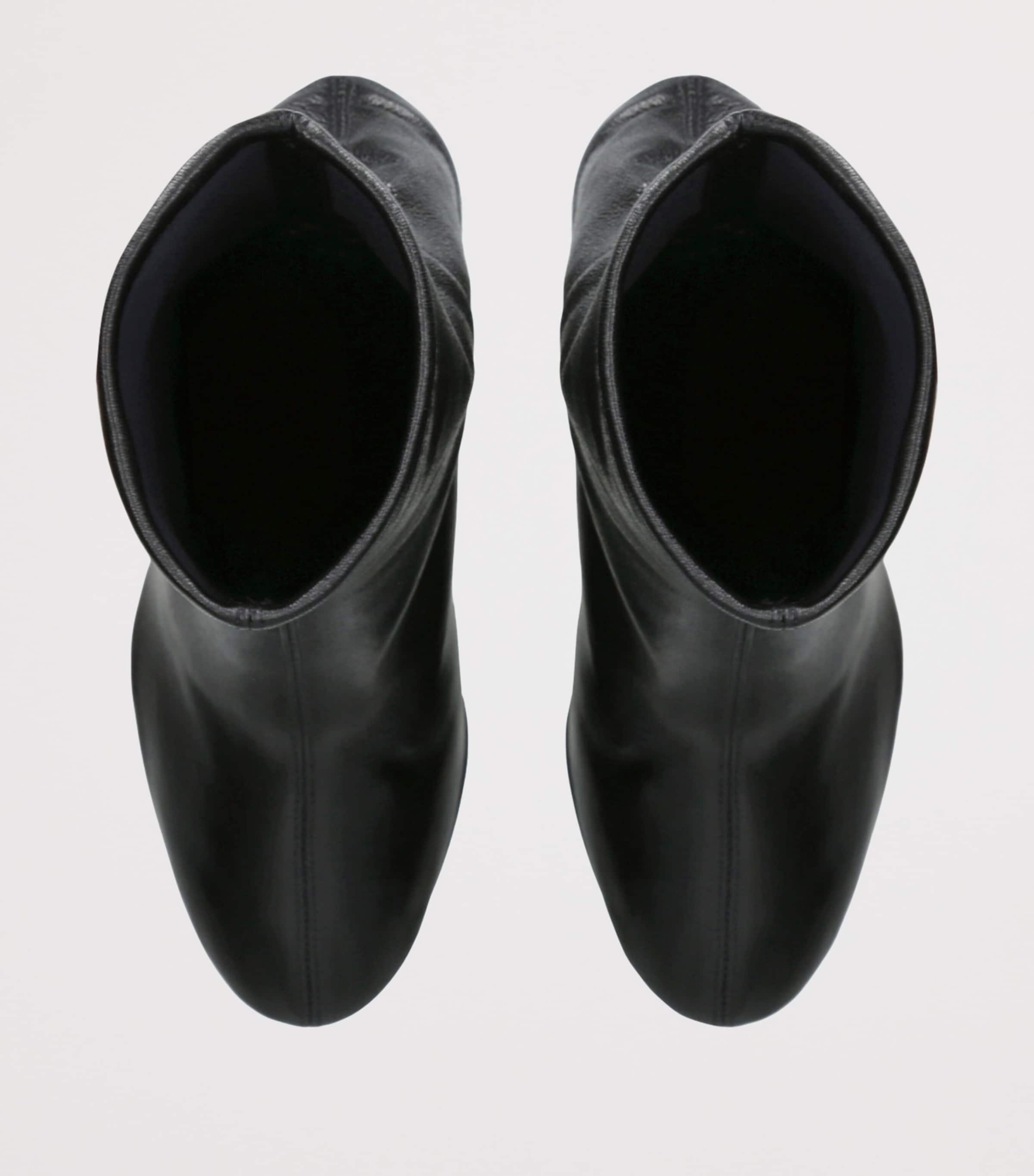 Leather Etienne Ankle Boots 95 BLACK Image 4