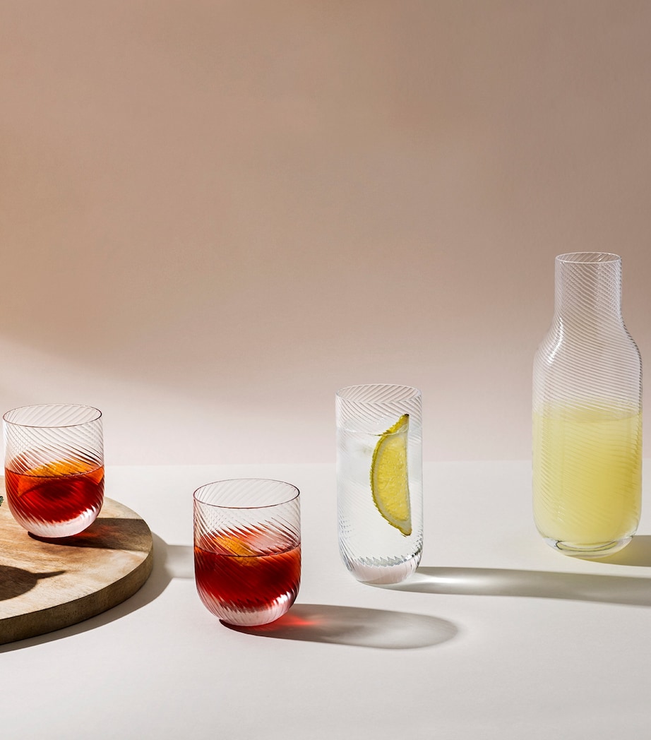 Set of 2 Optic Clear Highball Glasses (400ml) CLEAR Image 4