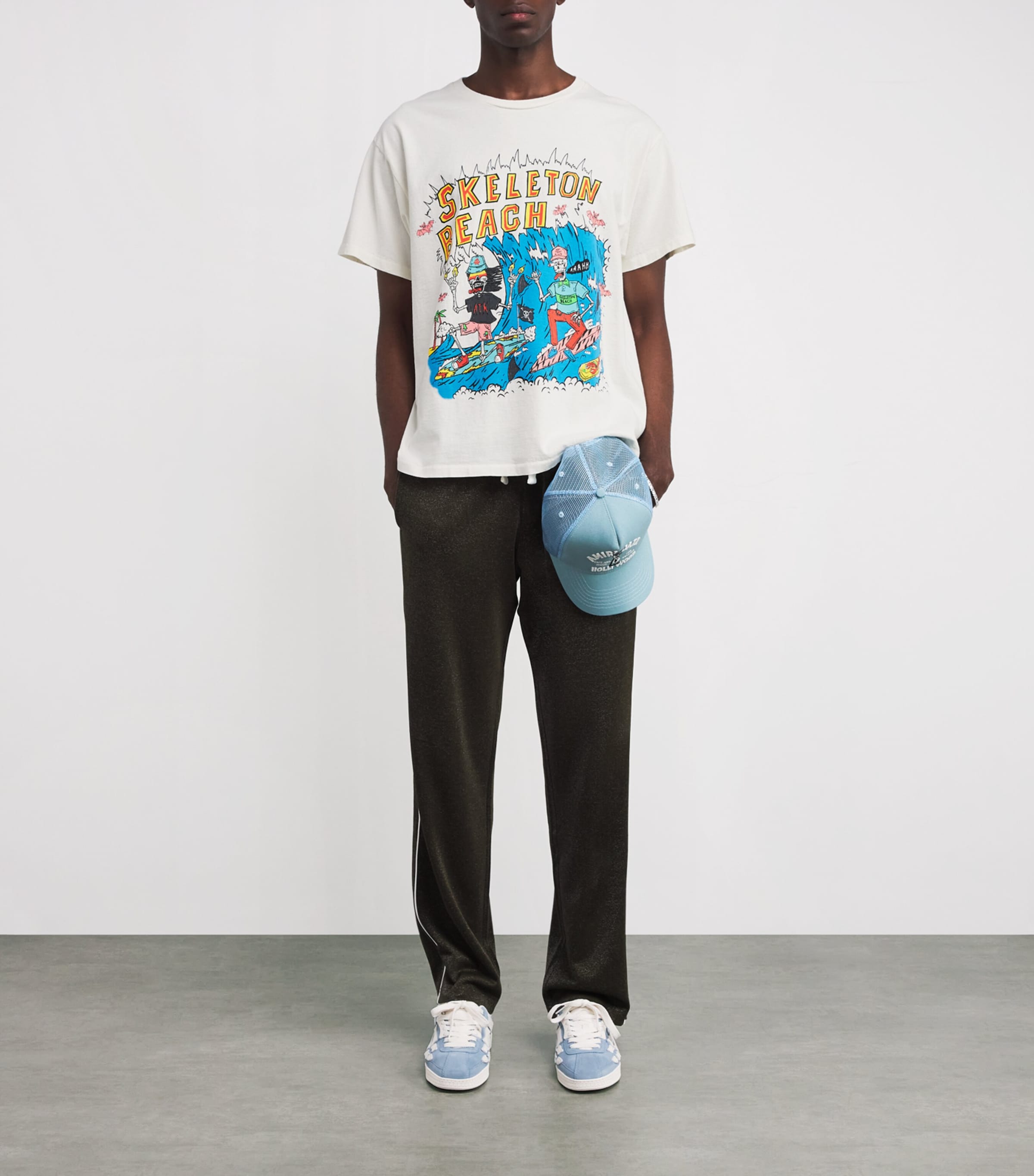 GALLERY DEPT. Cotton Skeleton Beach Surf T-Shirt | Harrods UK