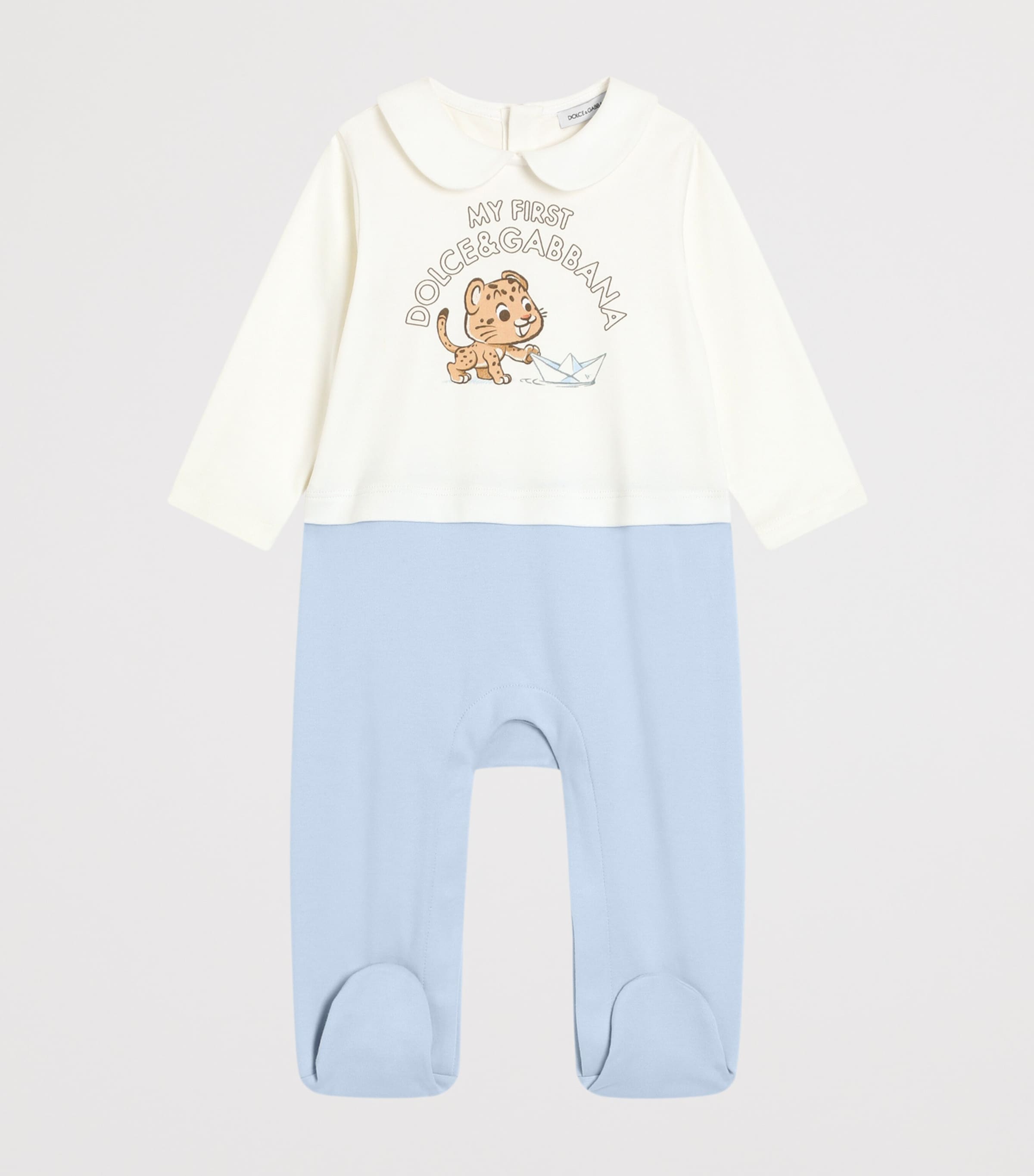 Dolce&Gabbana Kids All-In-One, Hat and Bib Set (0-24 Months) White/black Image 2