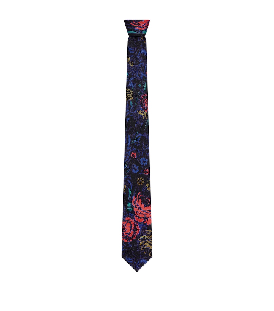 Givenchy Silk Floral Tie Image 1