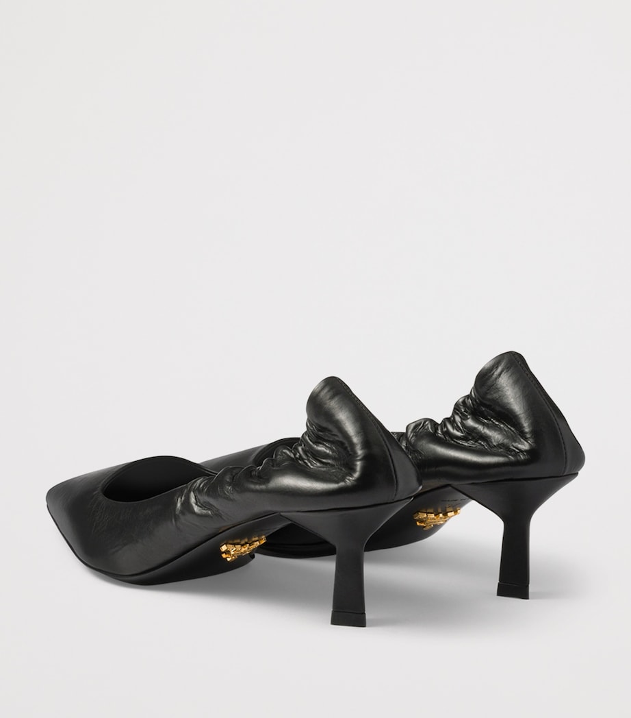 Prada Patent Leather Pointed Pumps 55 Black Image 5