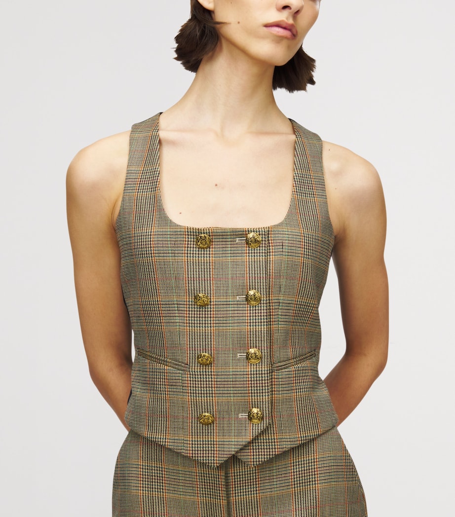 Wool Double-Breasted Waistcoat 9101 Image 6