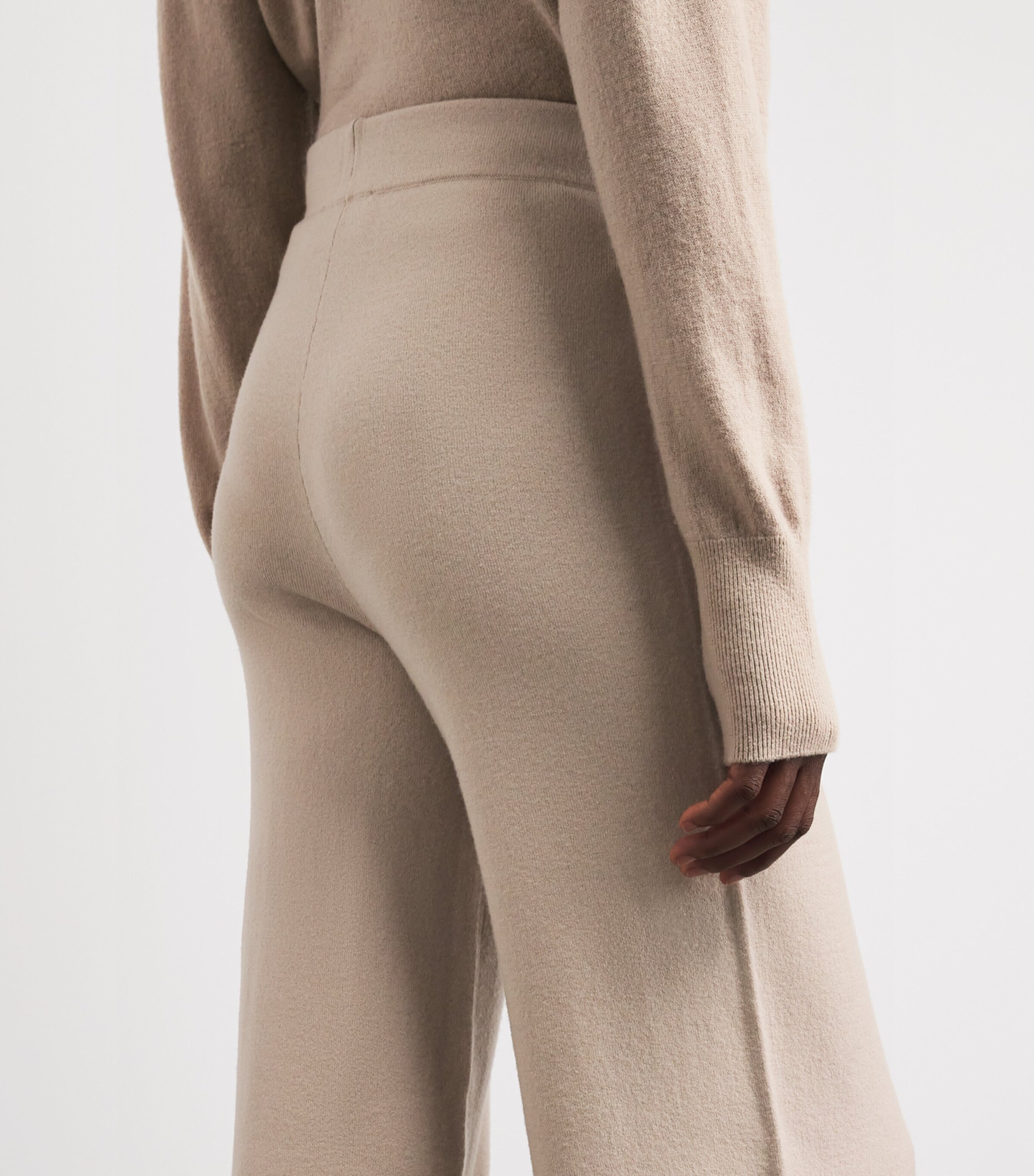 Yves Salomon Womens Merino Wool Straight Trousers Image 3
