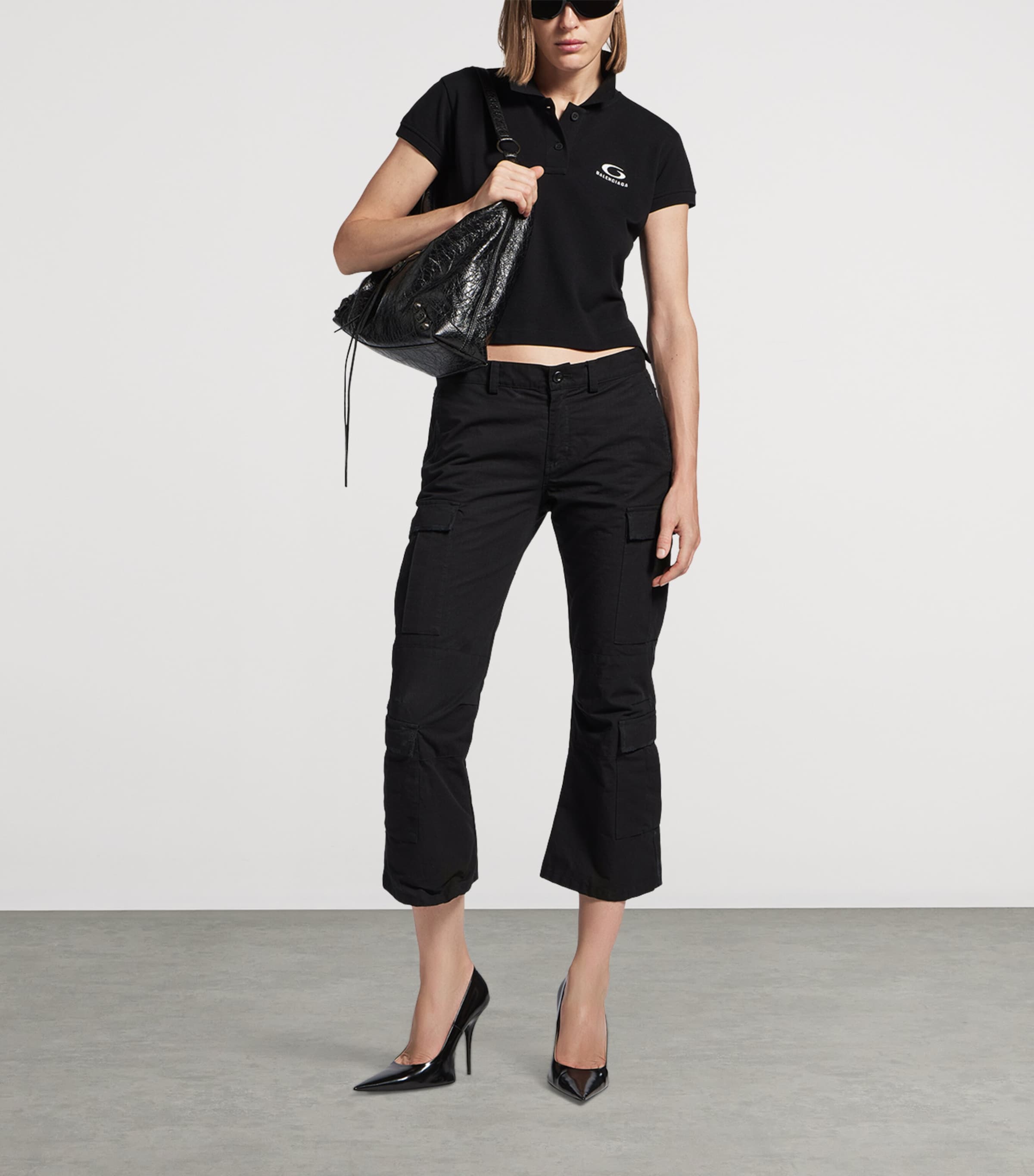 Cotton Capri Cargo Trousers 1000 Image 2