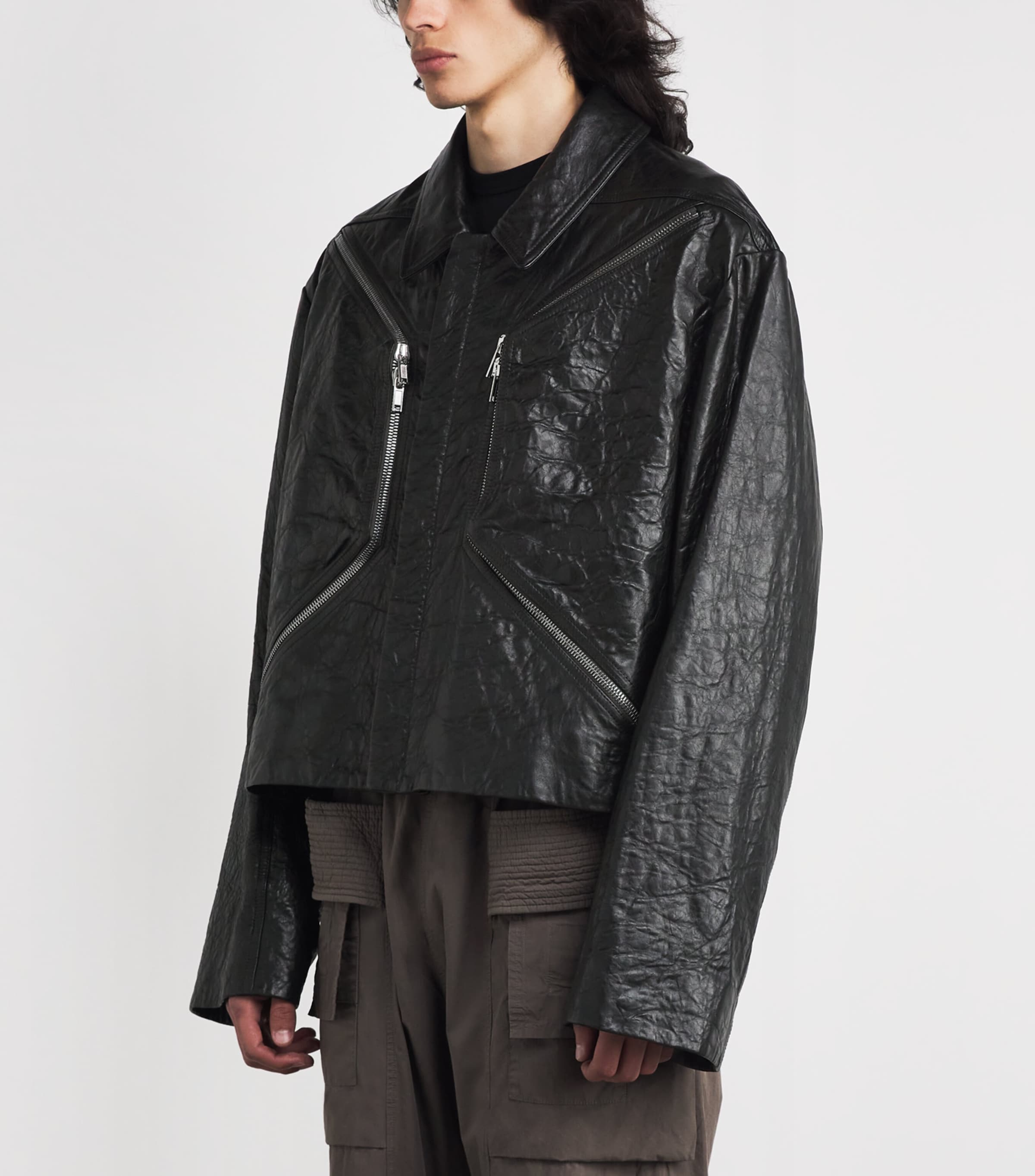 Leather Heizer Mac Jacket BLACK/ 09 Image 4