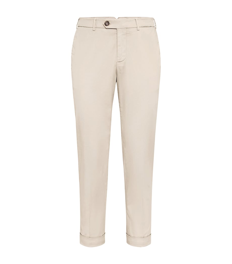 Stretch-Cotton Garment-Dyed Trousers C6233 Image 1