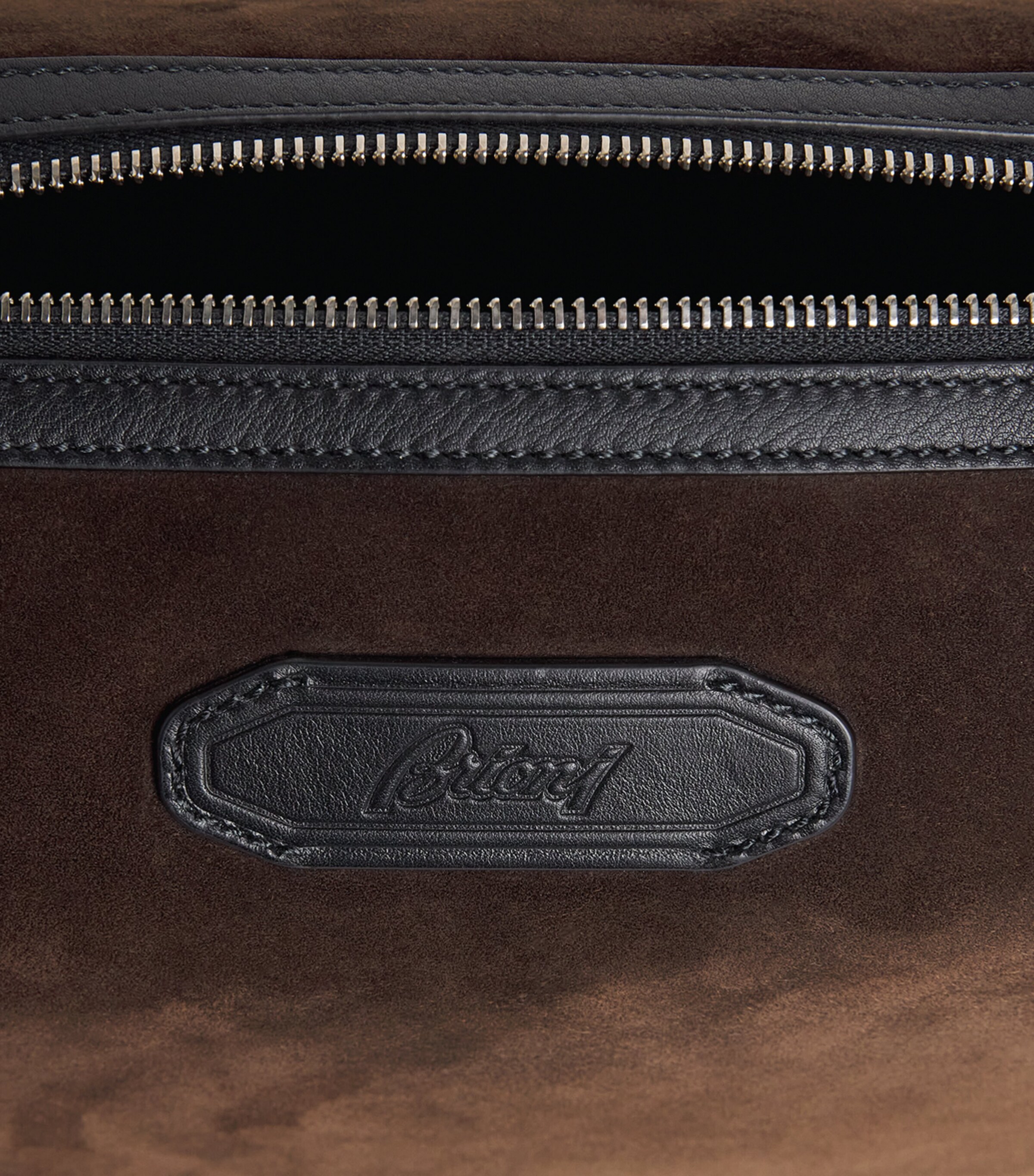Brioni Suede Via Veneto Pouch Image 6