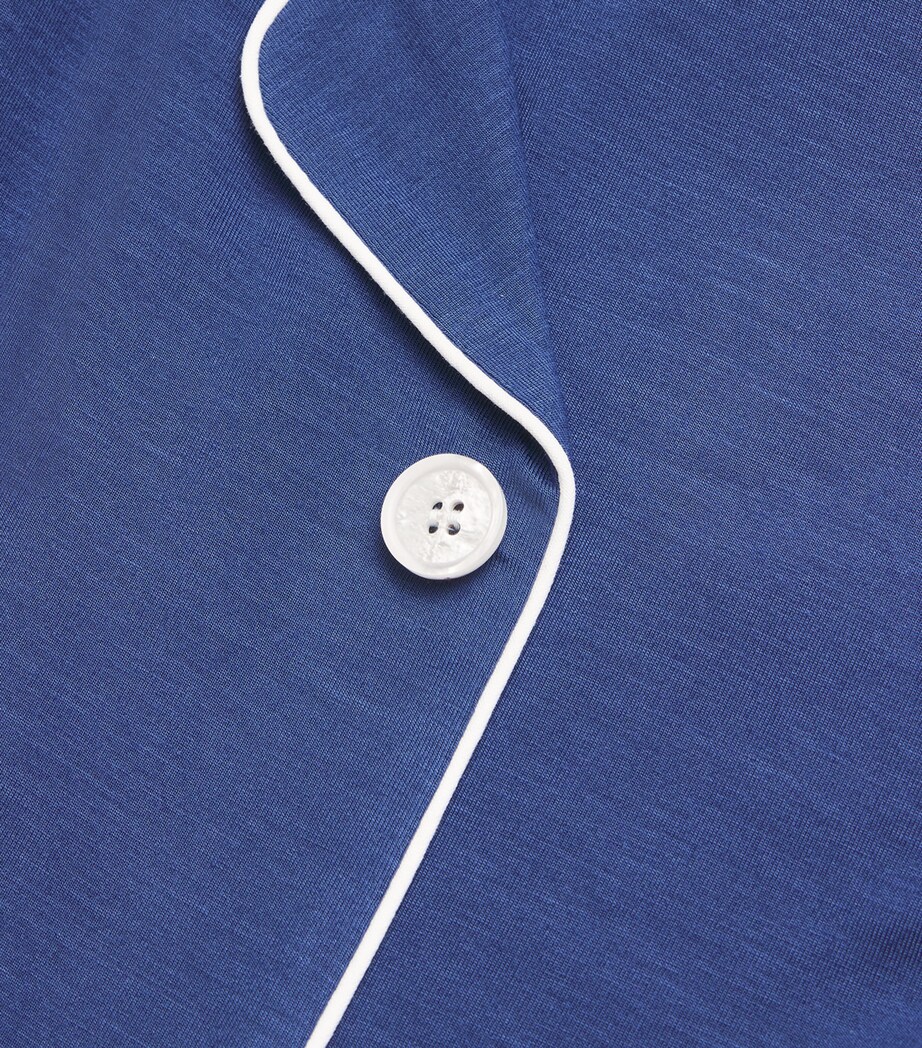 Micromodal Short Basel Pyjama Set BLUE Image 5