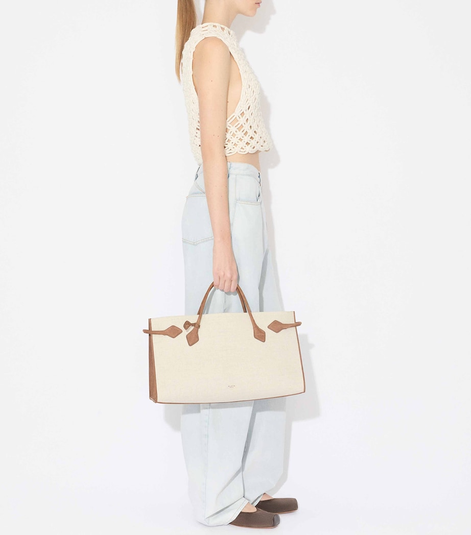 Round Wide-Leg Jeans BLEU GIVRE Image 4