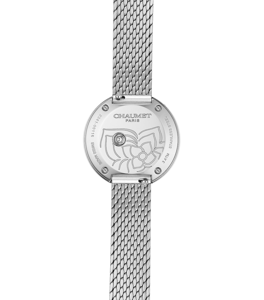 Stainless Steel and Diamond Hortensia Watch 28mm STAINLESS STEEL Image 3