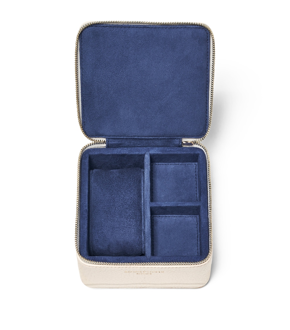 Leather Watch and Ring Box IVORY Image 3