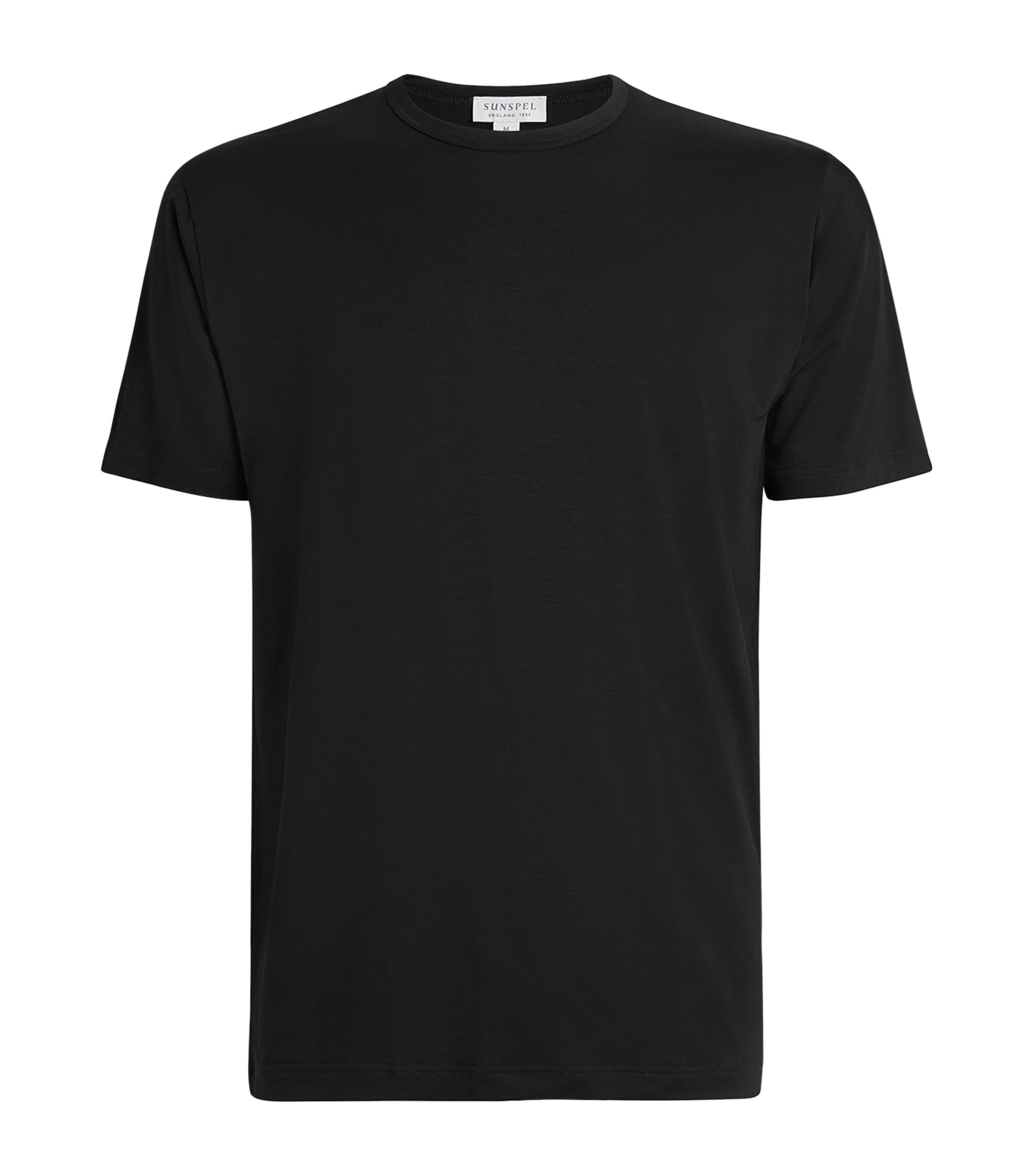 Tencel Stretch T-Shirt BKAA - BLACK Image 1
