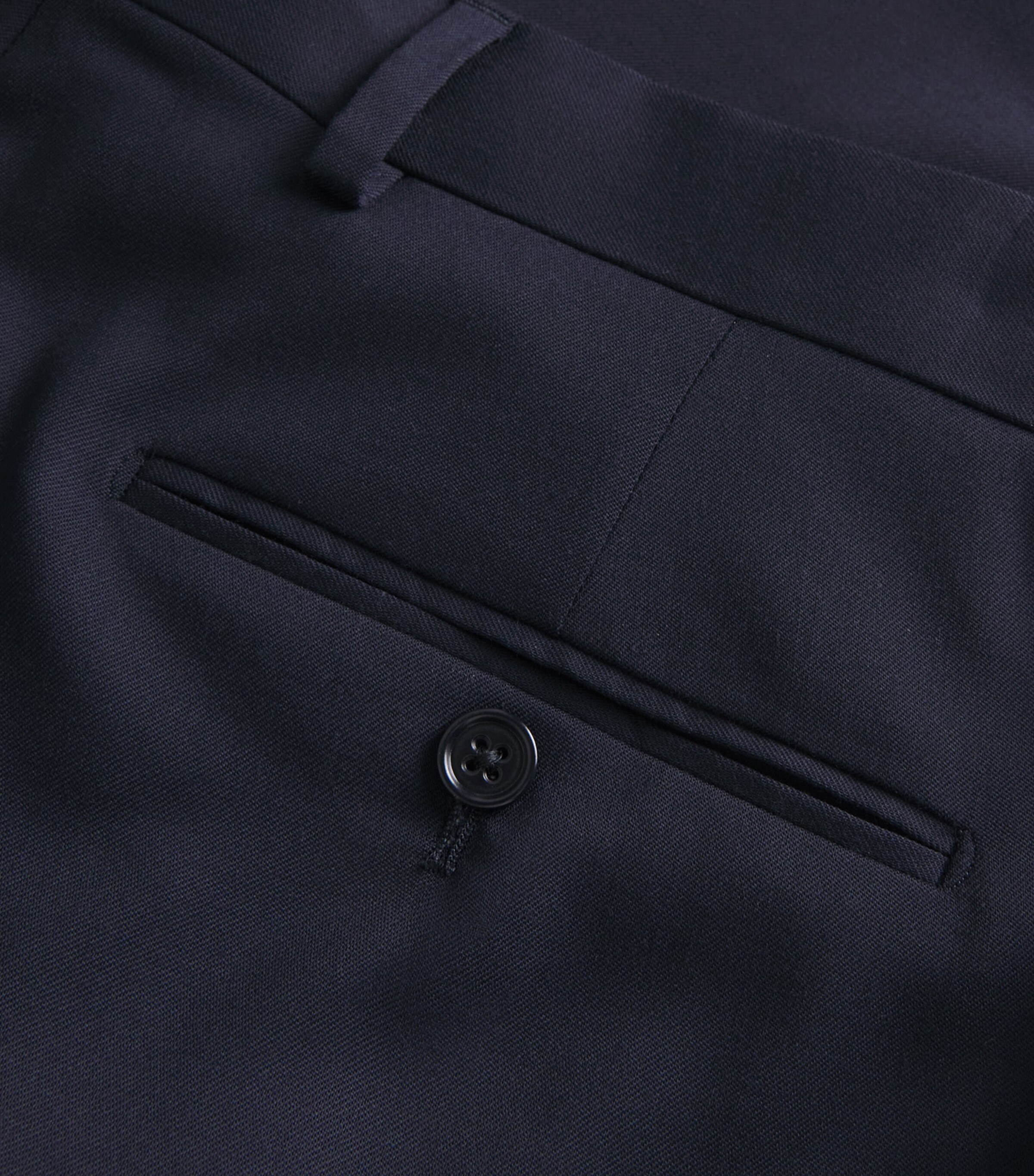 Ralph Lauren Purple Label Mens Wool Gabardine Trousers Navy Image 9