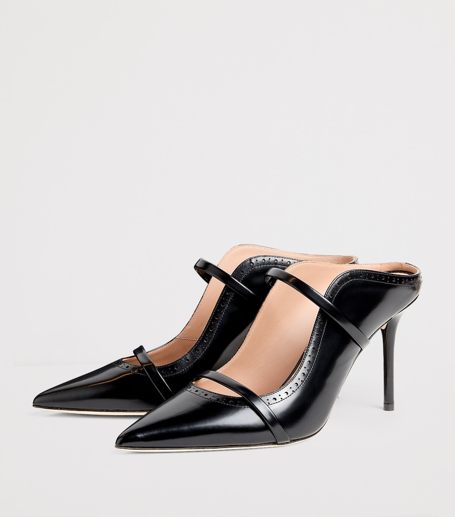 Leather Maureen Mules 85 BLACK Image 3
