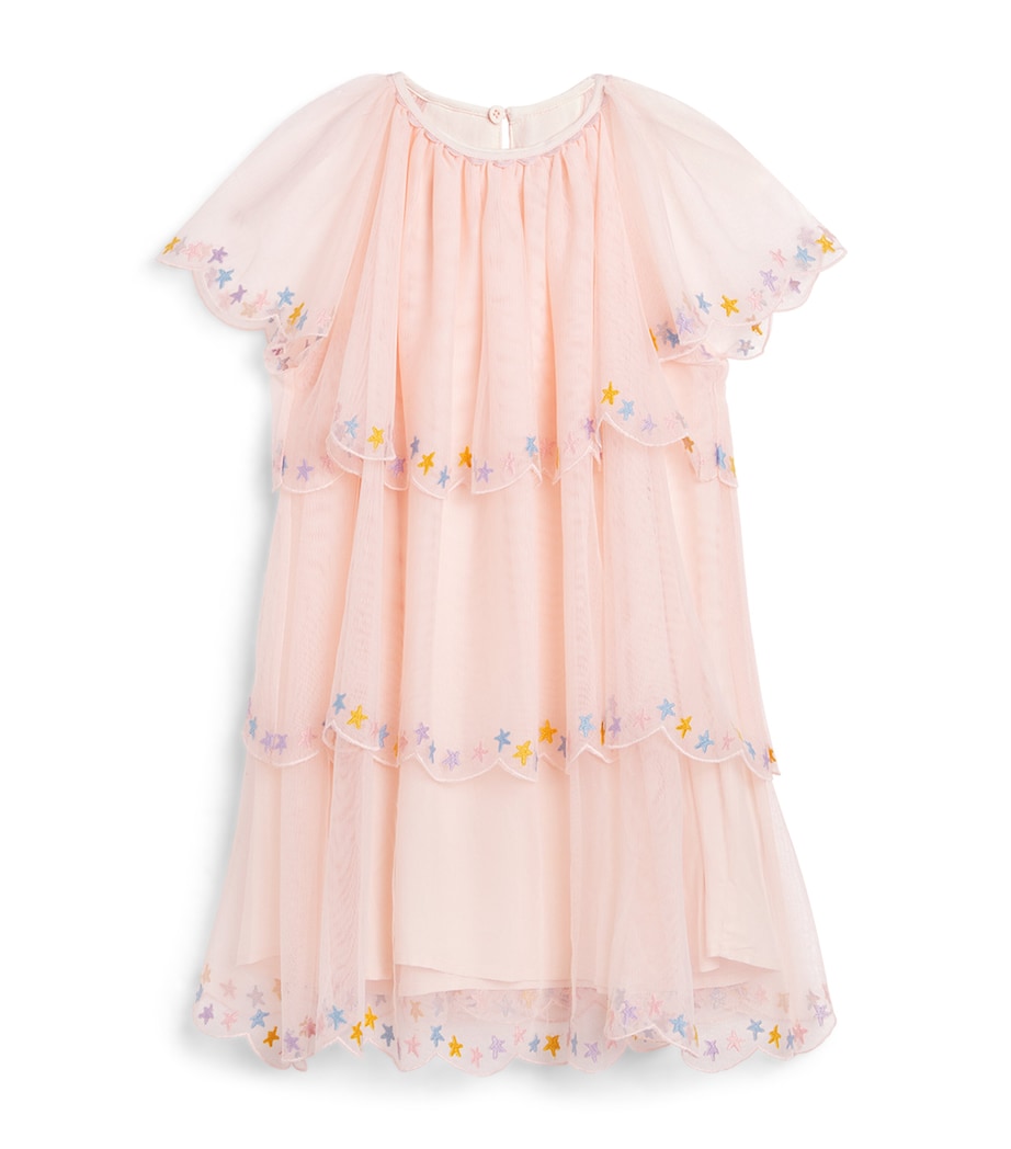 Stella McCartney Kids Tiered Star Dress (3-14+ Years) Pink Image 1