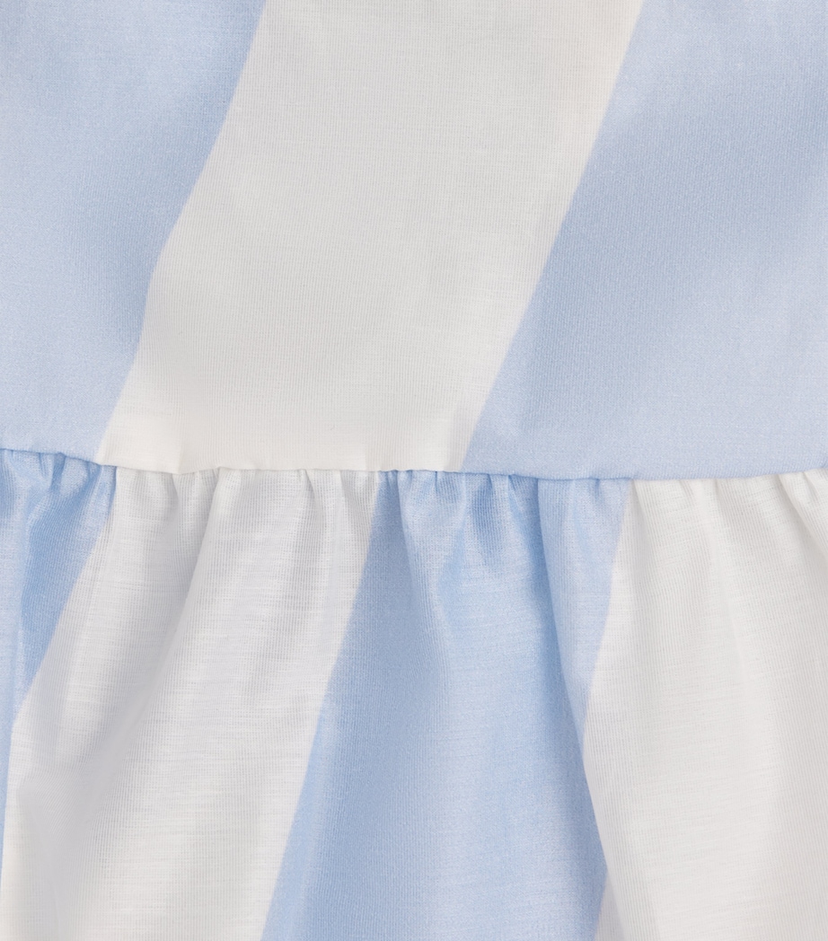 Jacquemus Womens Cotton-Blend Stripe Mini Shirt Dress Print Stripe Image 6