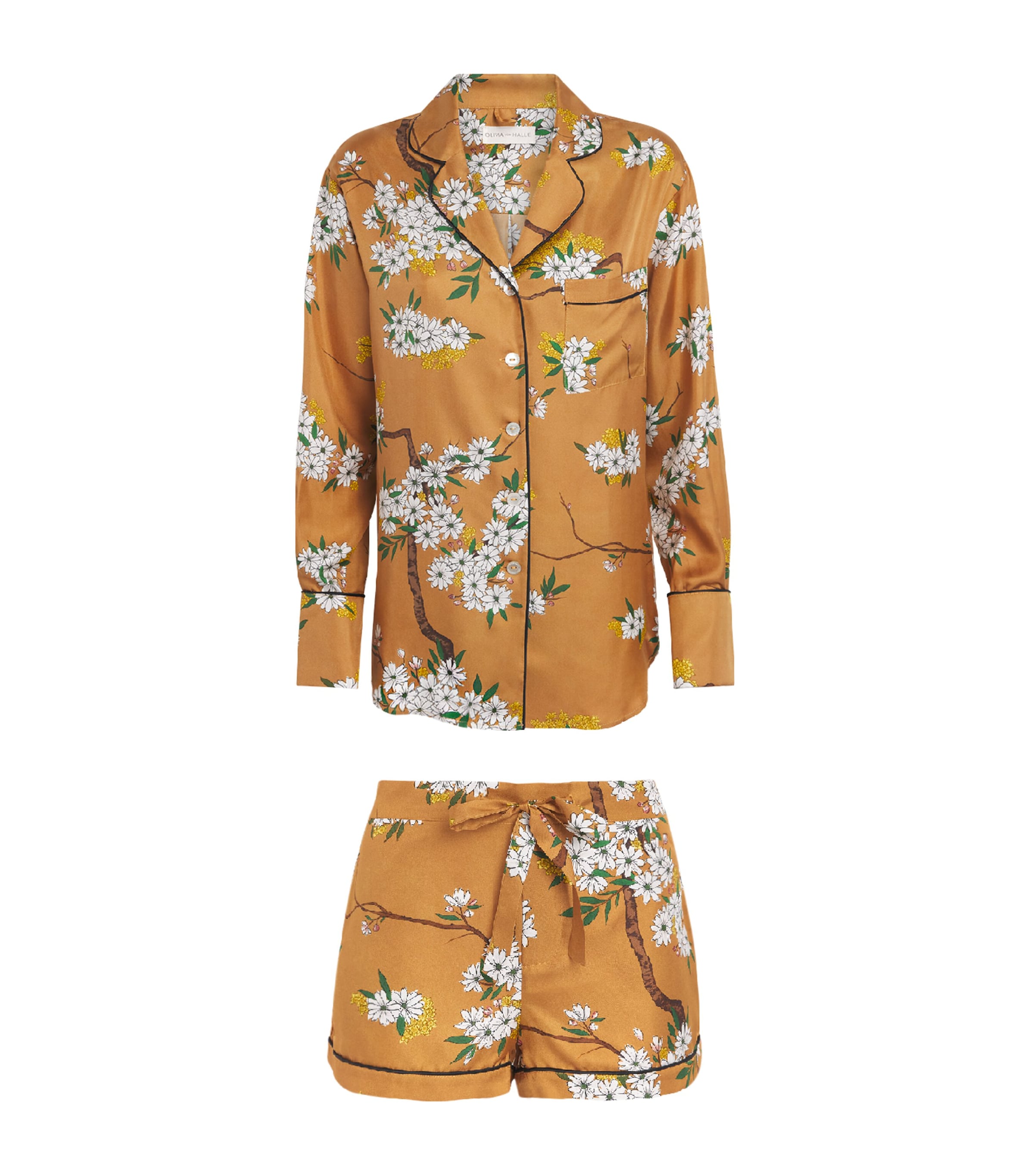 Olivia von Halle Womens Silk Carmena Alba Pyjama Set Carmena Image 1