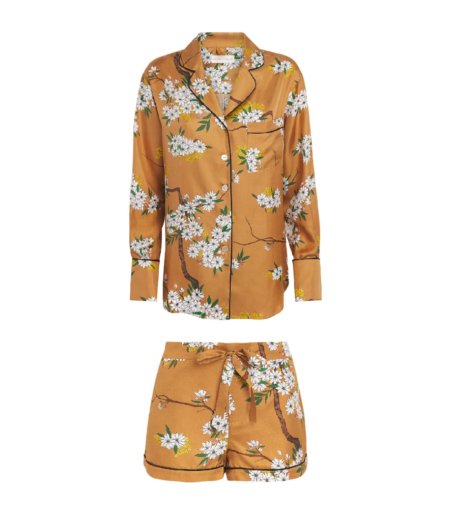Olivia von Halle Womens Silk Carmena Alba Pyjama Set Carmena Image 1