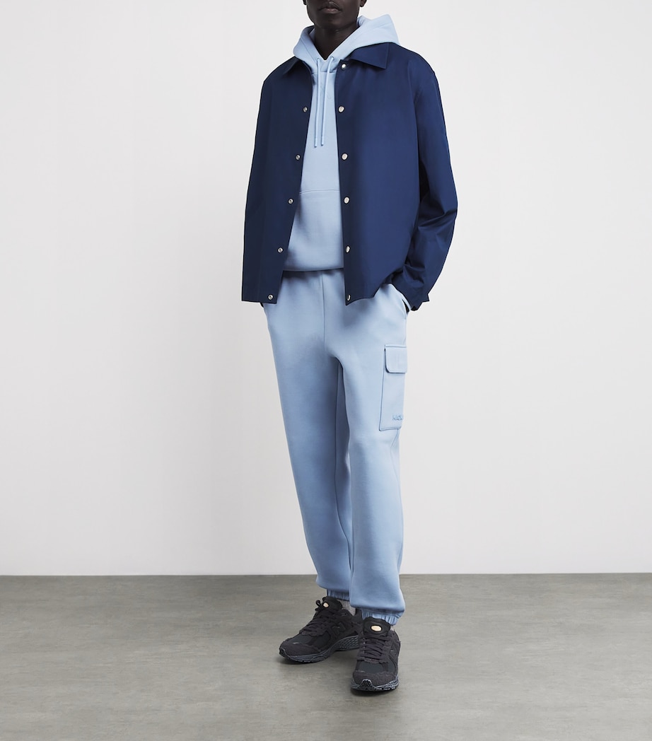 Cotton-Blend Marvin Cargo Sweatpants FOG BLUE A Image 2