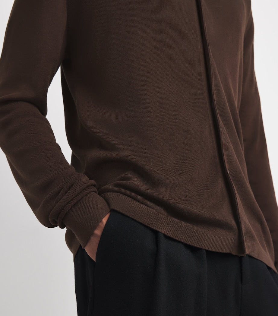 Collared Cardigan ICED COFFEE Image 6