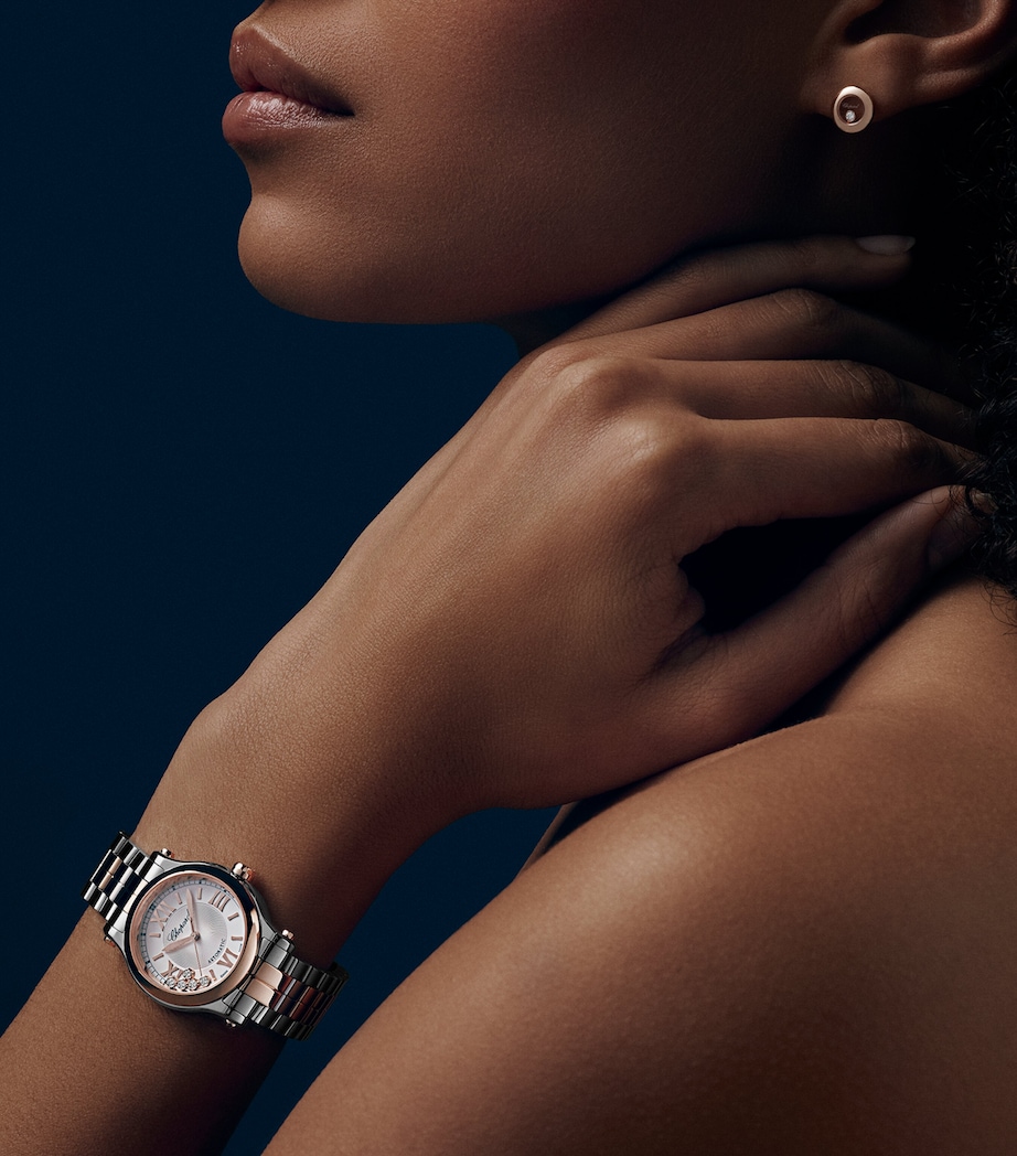 Rose Gold and Stainless Steel Happy Sport Automatic Watch 33mm ROSE GOLD/STAINLESS Image 3