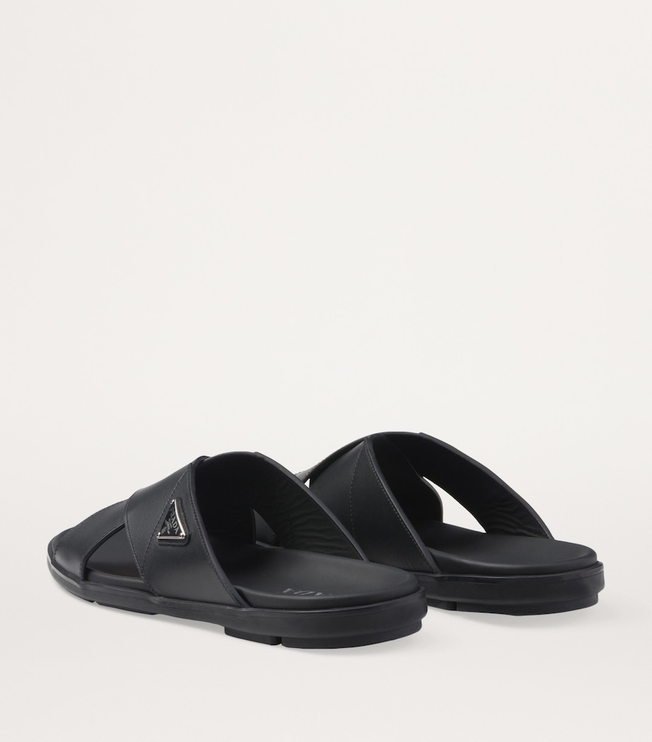 Leather Crossover Sandals F0002 Image 5