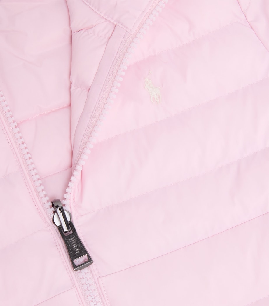 Packable Polo Pony Puffer Jacket (7-14 Years) HINT OF PINK Image 3