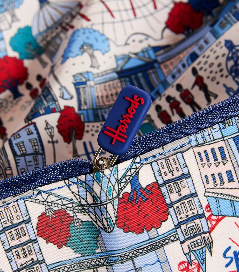 Harrods Pretty City Foldaway Shopper Bag Image 7
