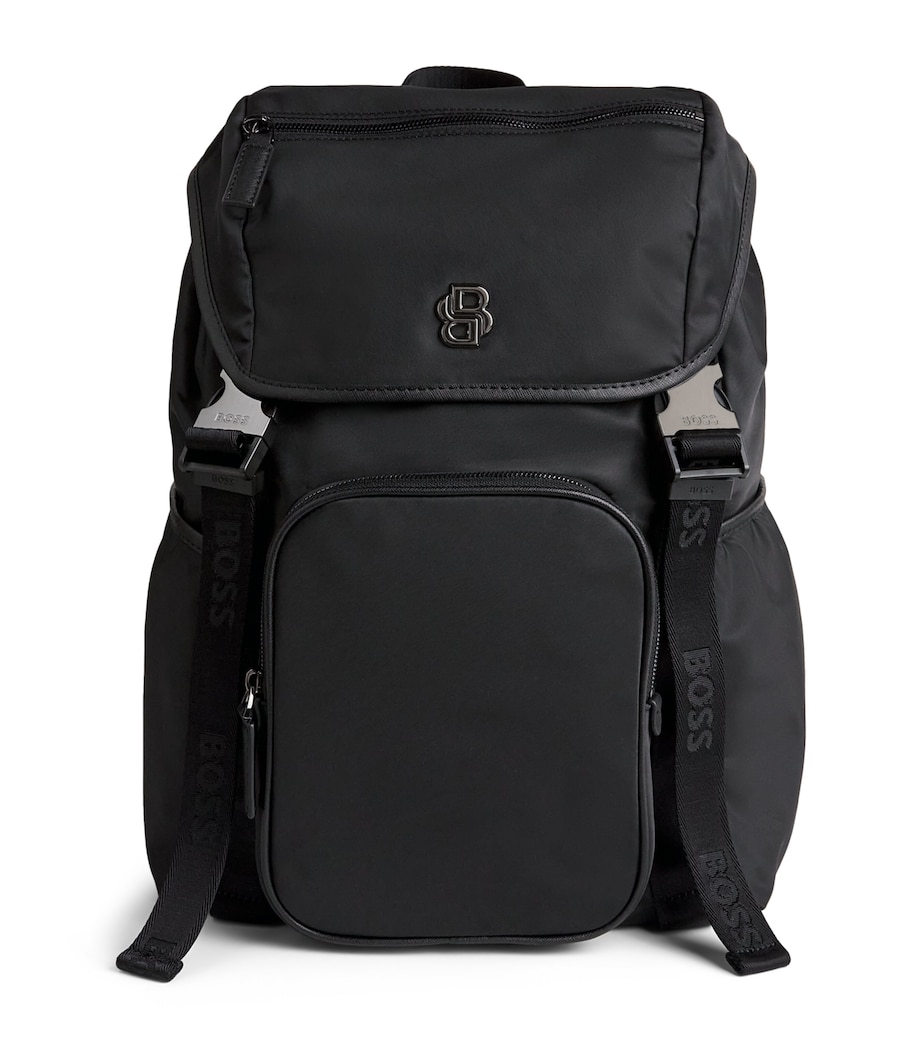 BOSS Twill Icon Backpack Black Image 1