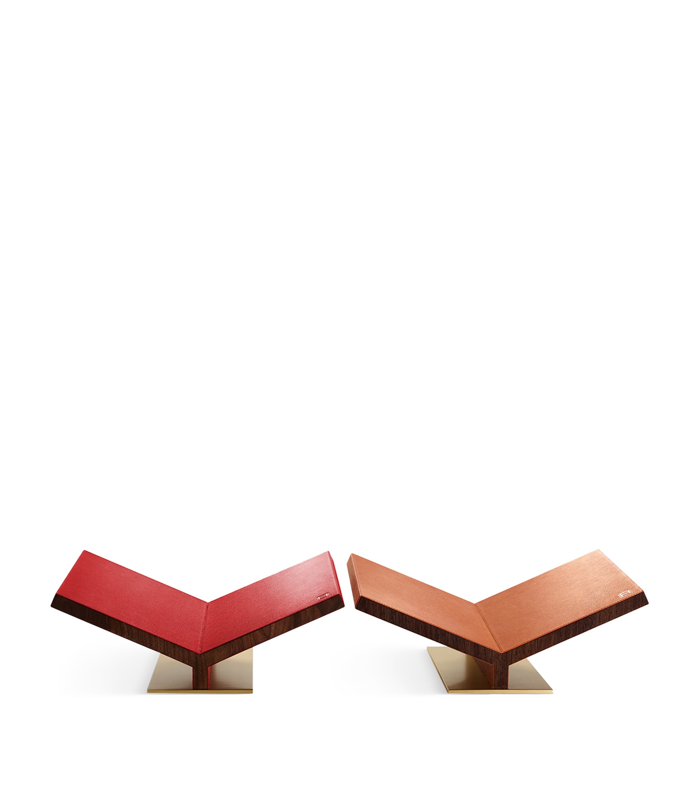 Walnut-Leather Ultimate Collector Bookstand CAMEL Image 4