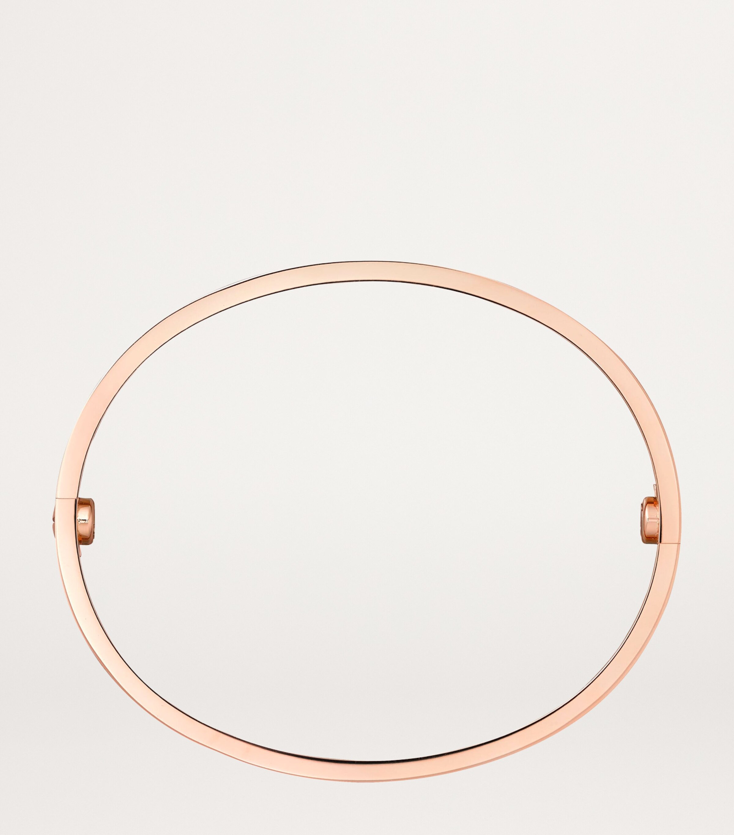 Brushed Rose Gold and Diamond Love Bangle ROSE GOLD Image 6