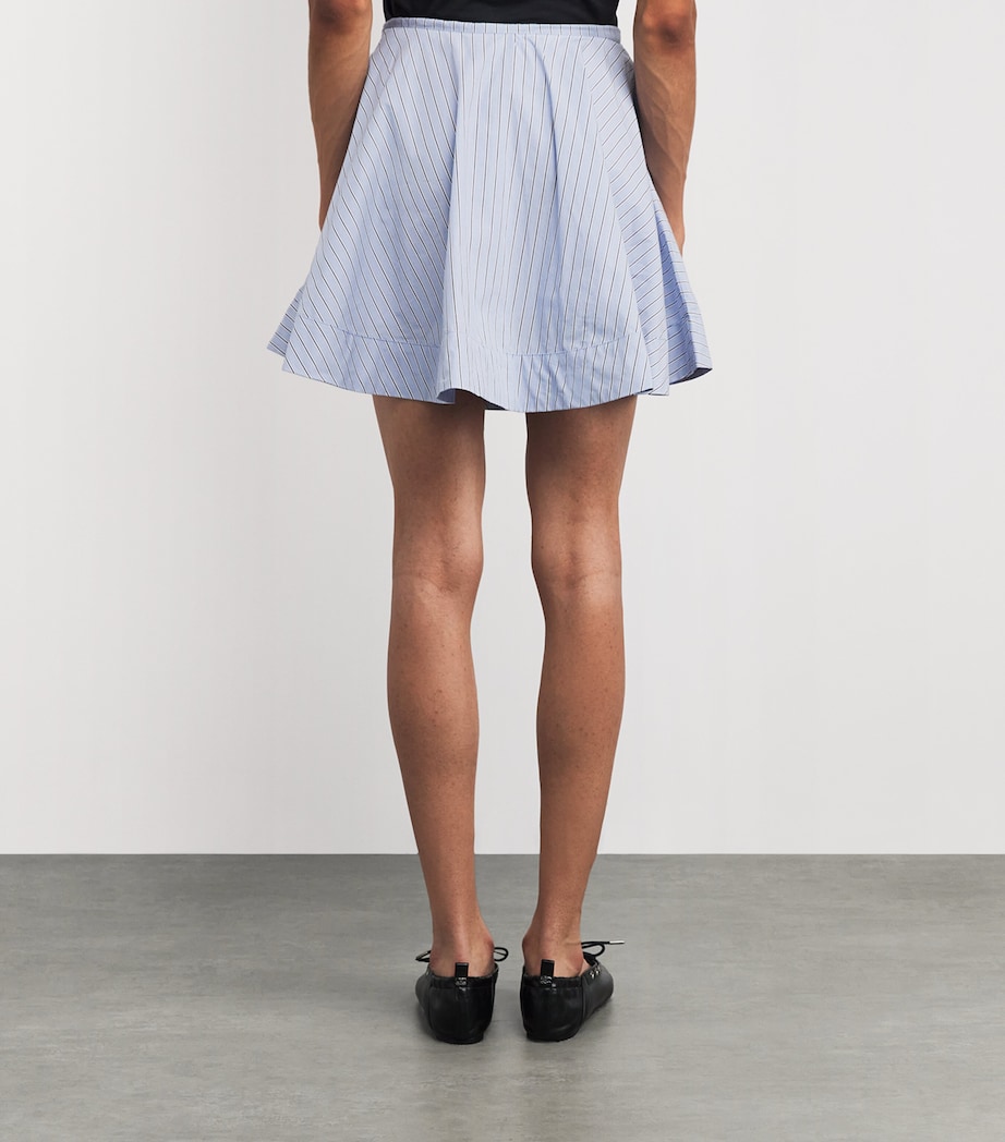 Organic Cotton Stripe Mini Skirt 01M LAVENDER LUSTRE Image 4