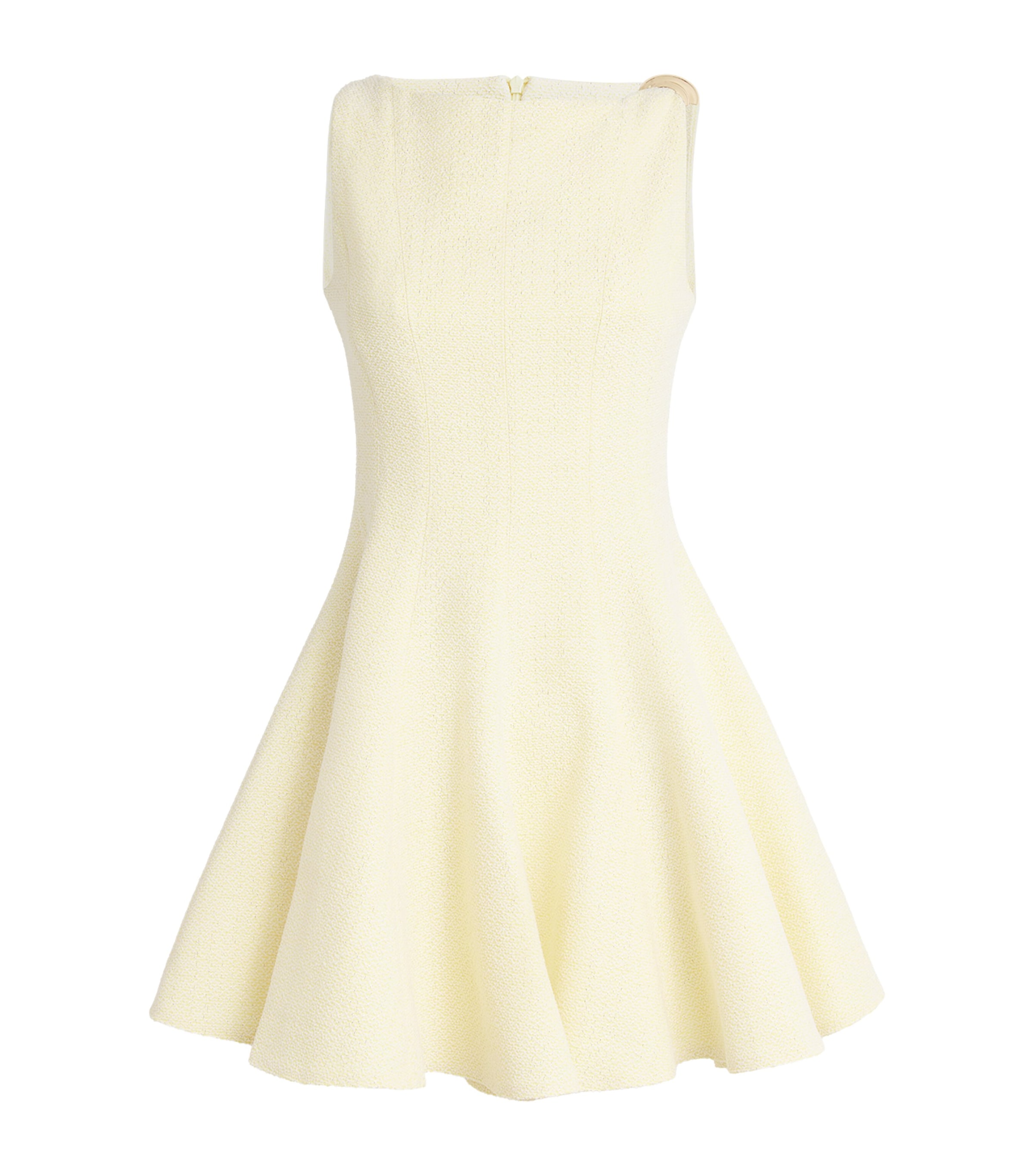 Shop Maje Tweed Mini Dress In Yellow