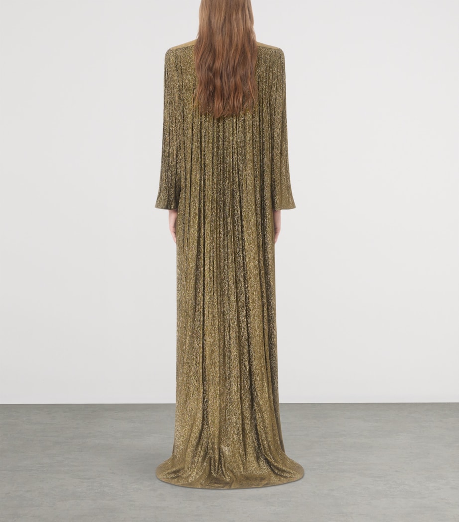 Valentino Womens Lurex Embellished Gown Image 5