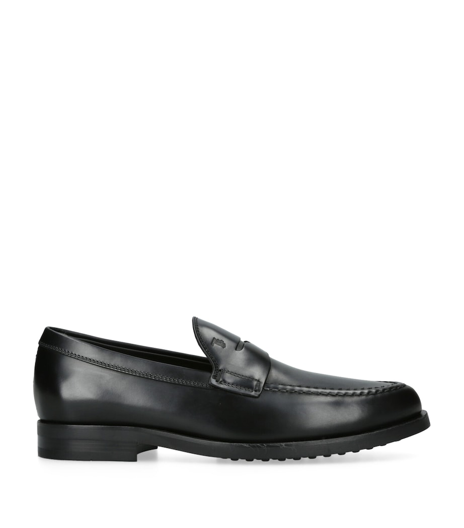 Leather Gomma Loafers BLACK Image 1
