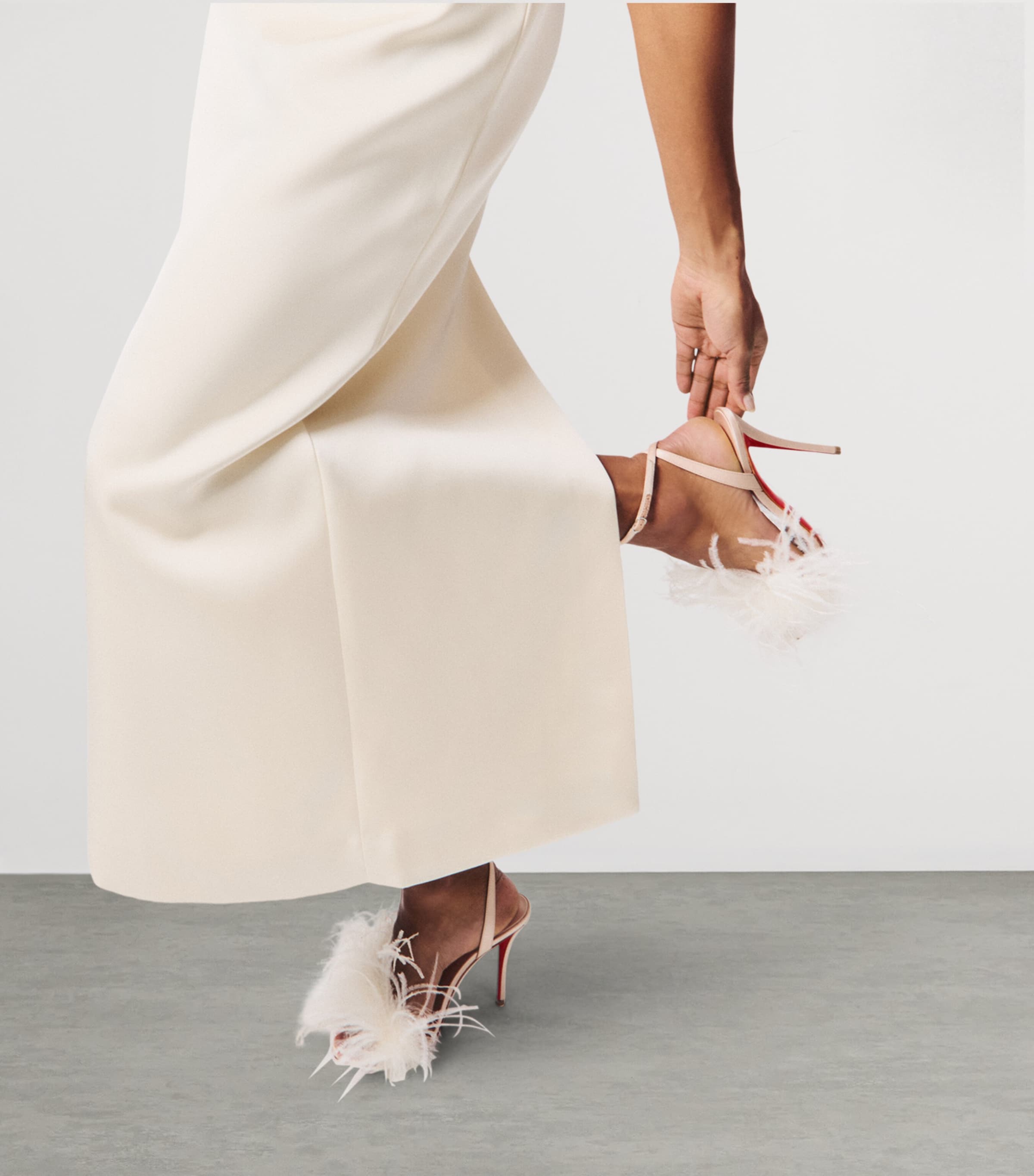 Miss Z Poupi Silk Heeled Sandals 100 N295 Image 2