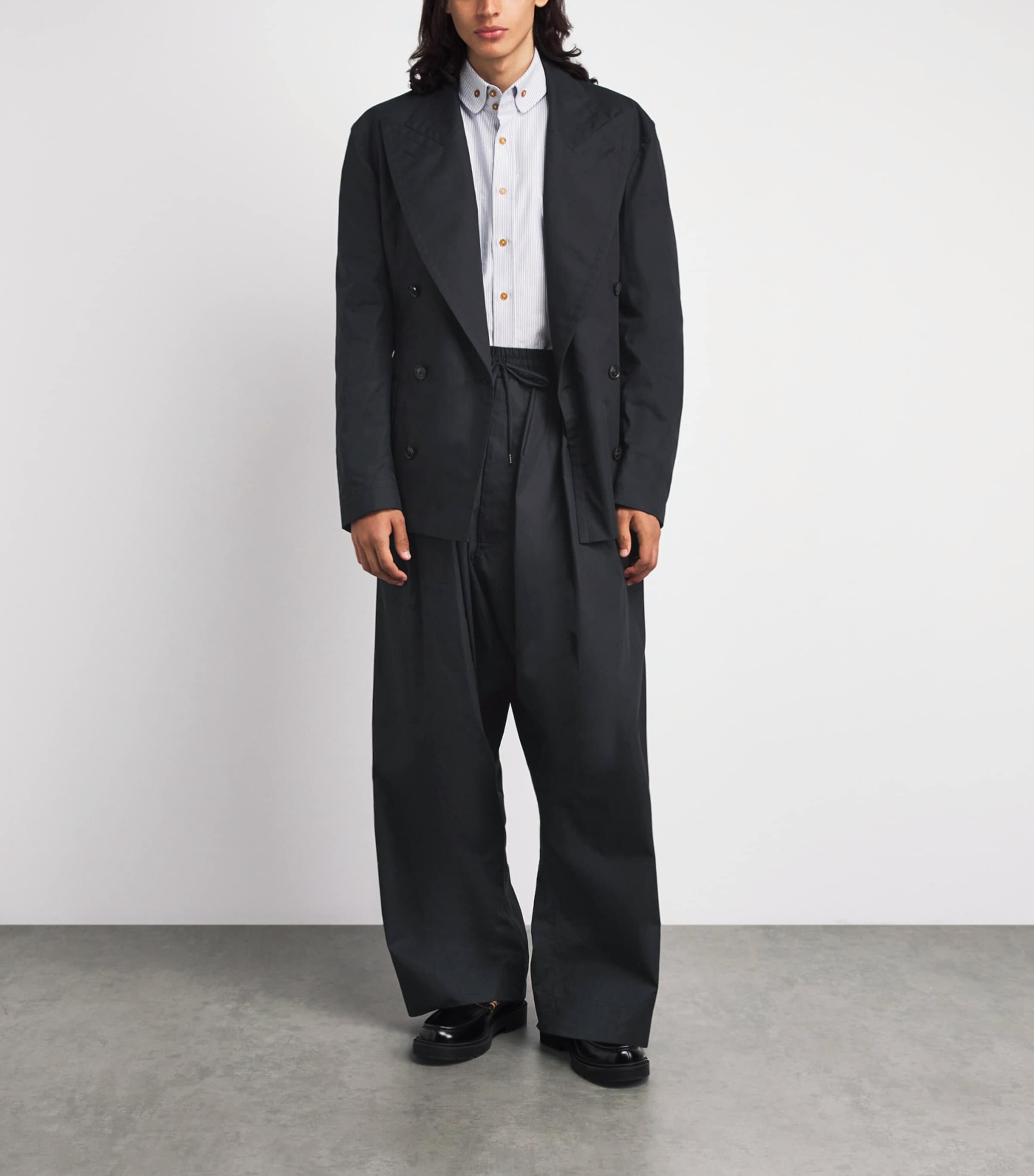 Vivienne Westwood Black Drawstring Balloon Trousers | Harrods UK
