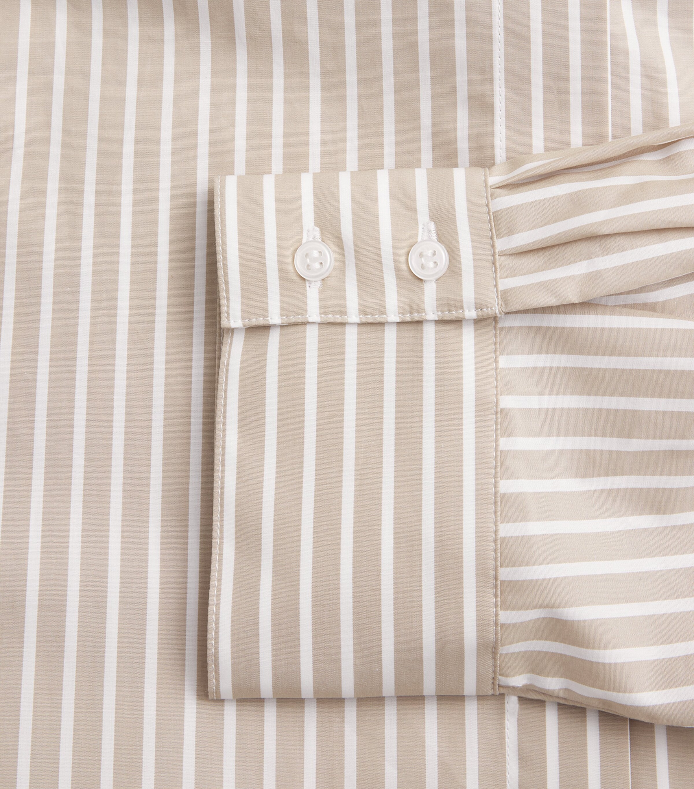 Stylein Womens Cotton Stripe Jansell Shirt Beige Stripe Image 6