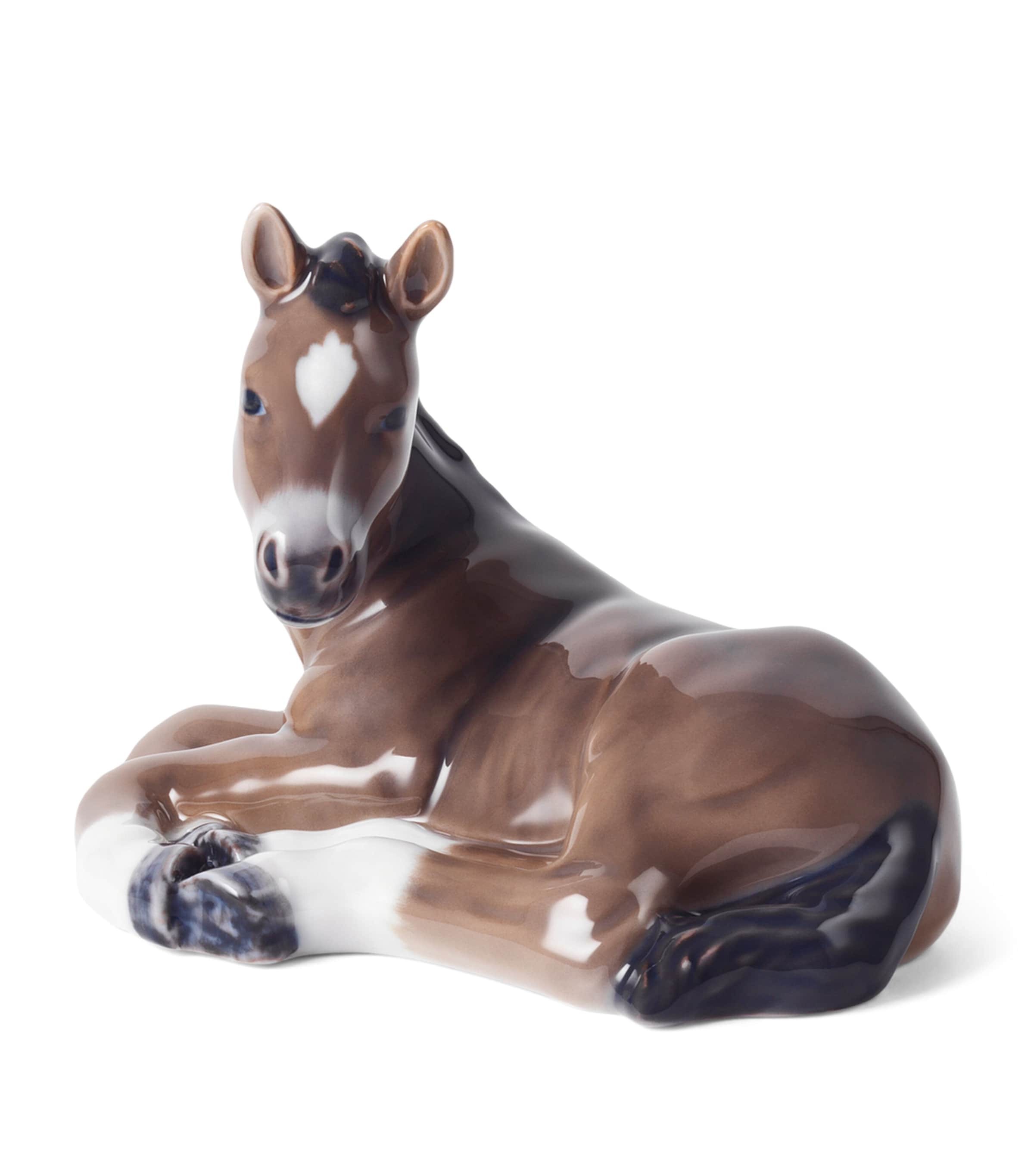 Porcelain Horse Figurine (9cm) MULTI Image 3