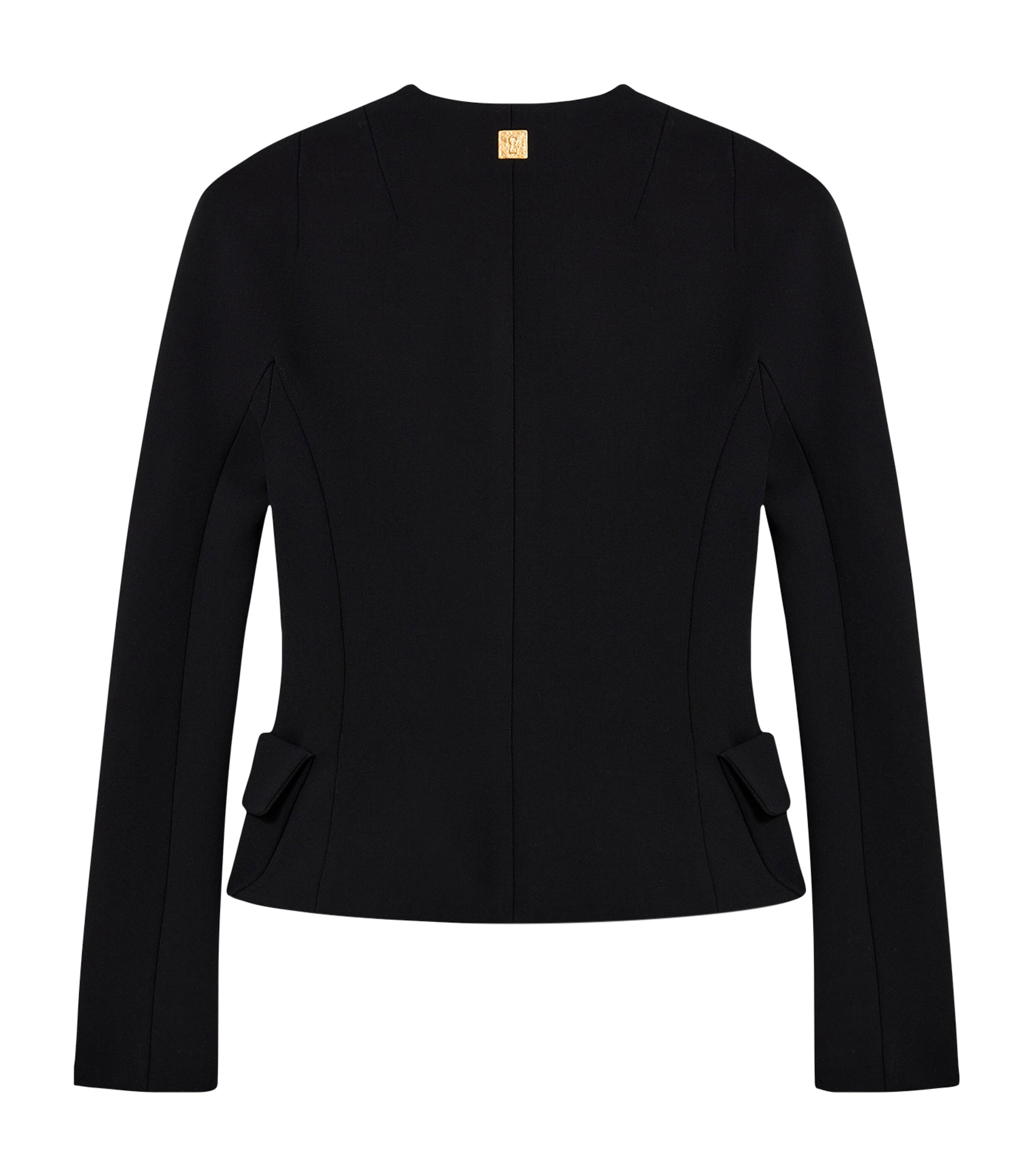 Schiaparelli Womens Virgin Wool-Blend Bijoux Jacket Black Image 5