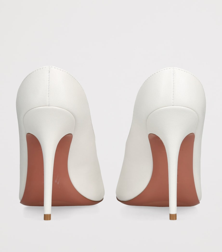 Leather Anok Heeled Slipper 105 WHITE Image 2