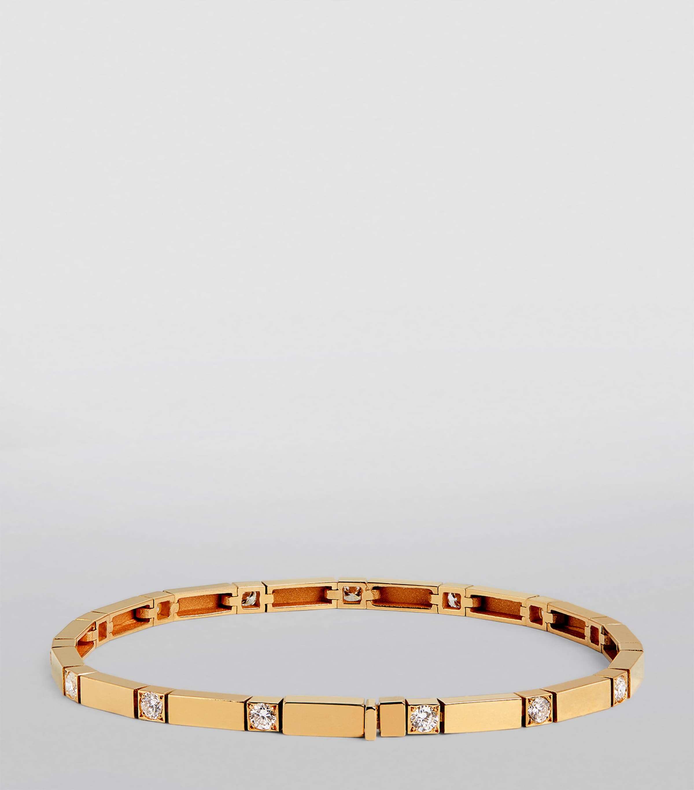 Yellow Gold and Diamond Bar Bracelet YELLOW GOLD Image 2